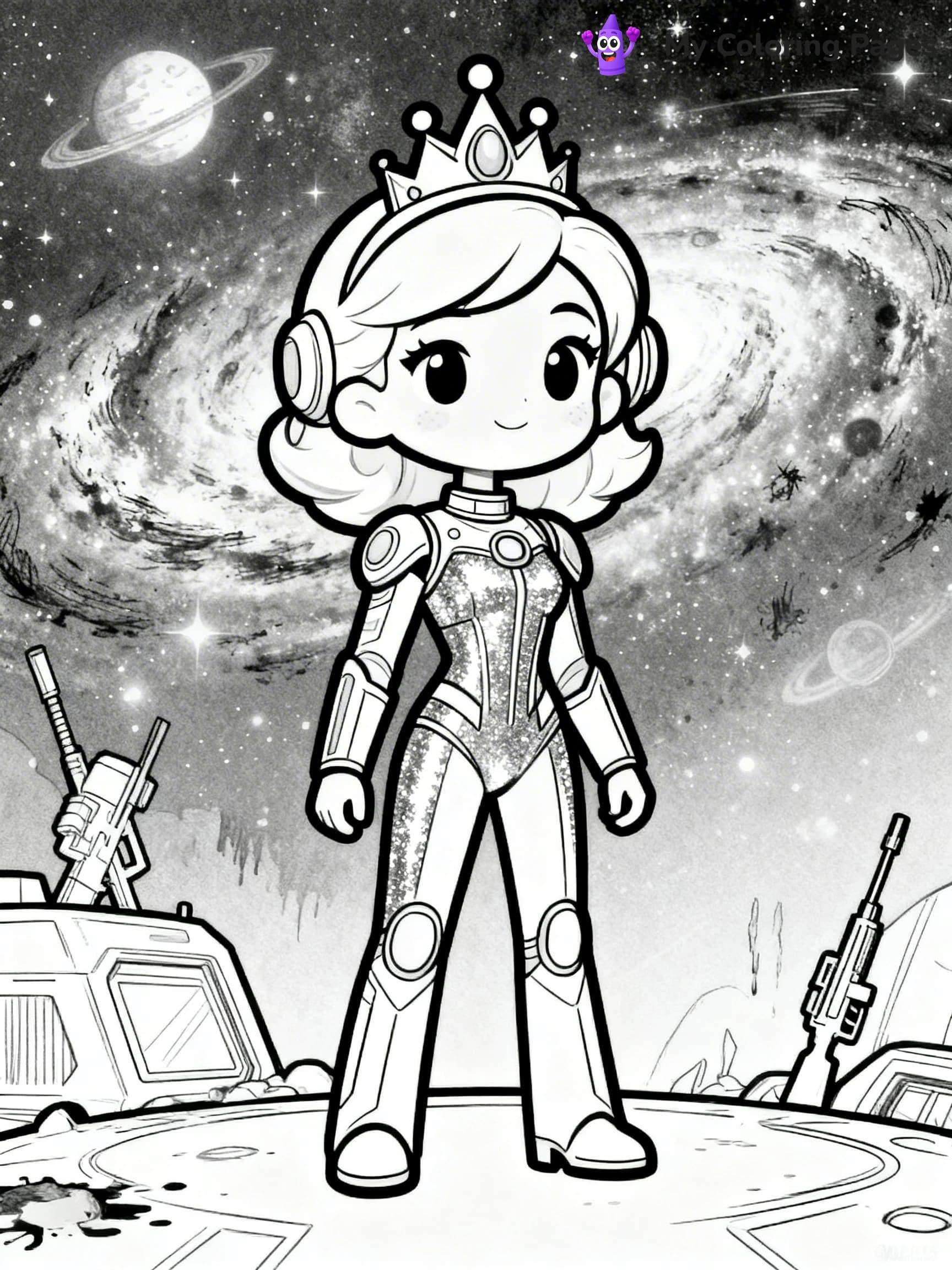Queen Coloring Pages - 9