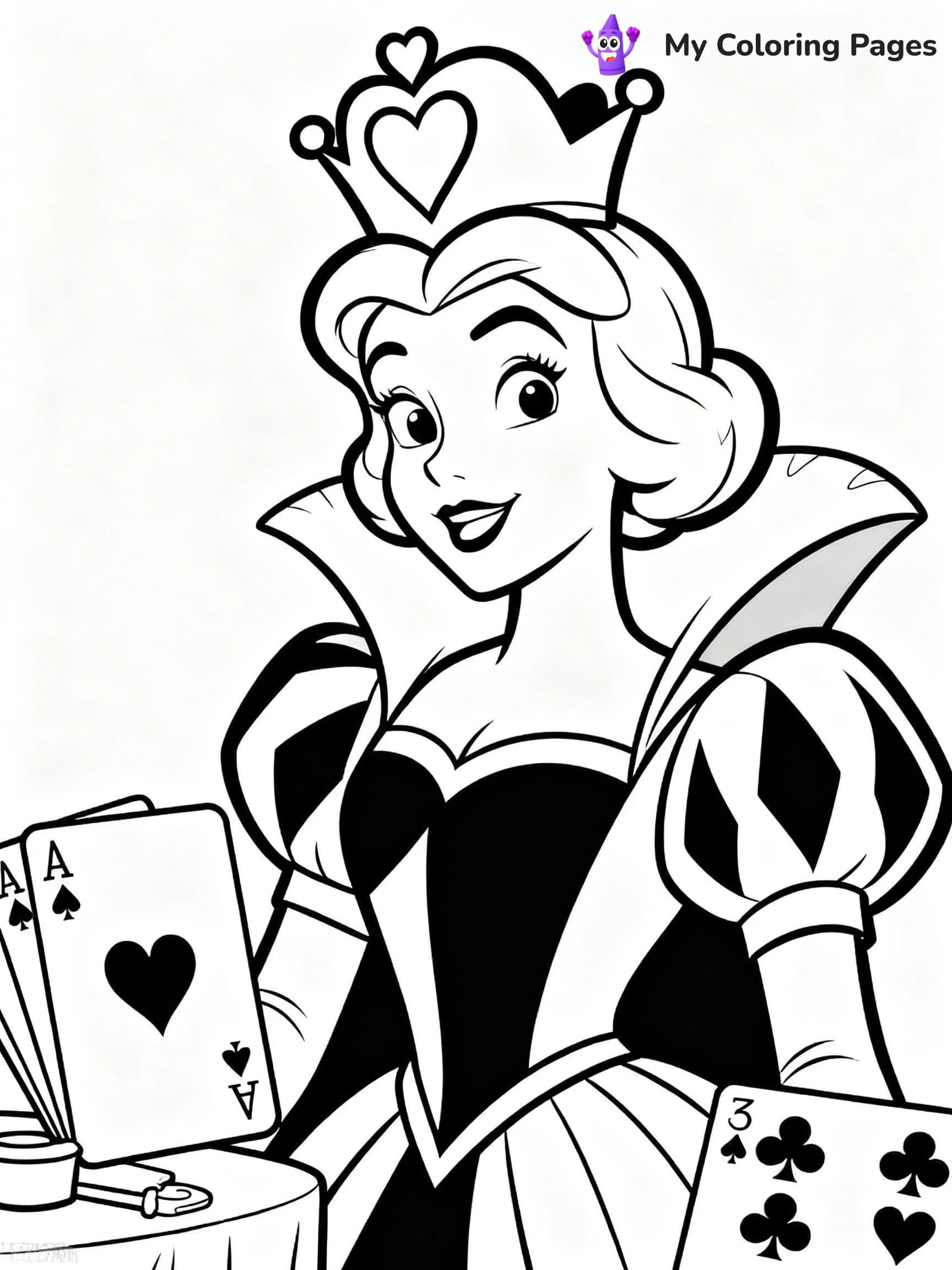 Queen Coloring Pages - 1