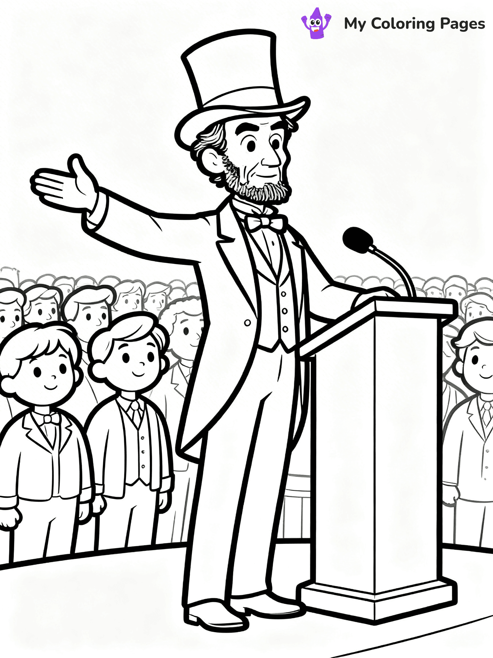 Abraham Lincoln Coloring Pages - 29