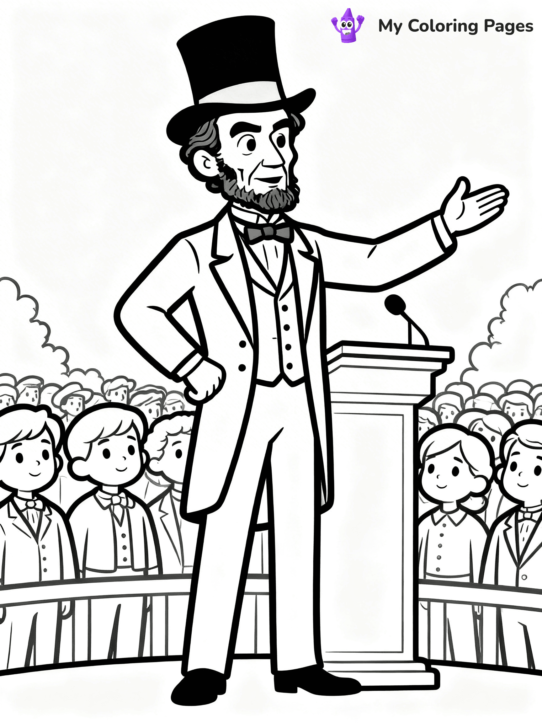 Abraham Lincoln Coloring Pages - 28