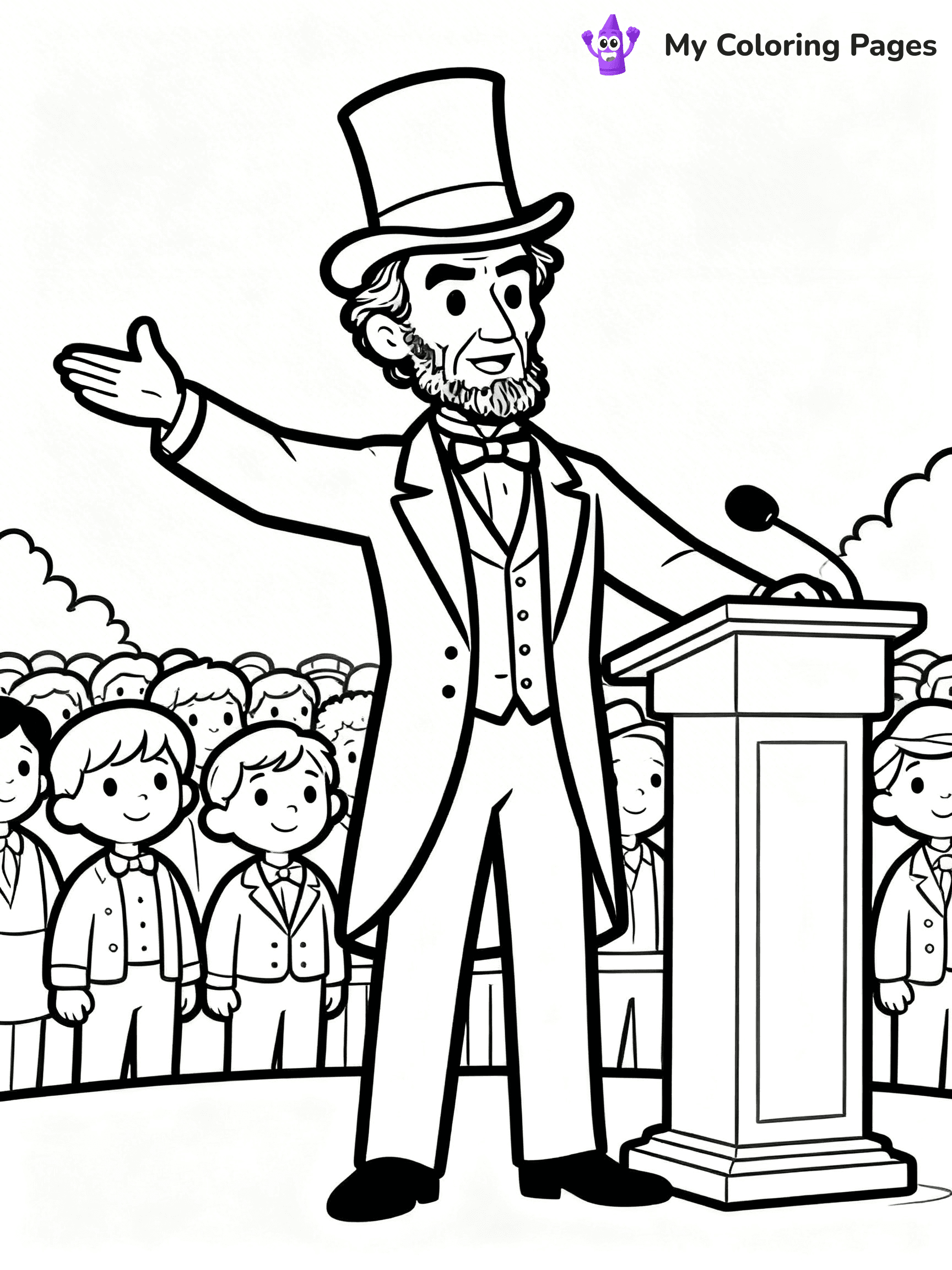 Abraham Lincoln Coloring Pages - 27