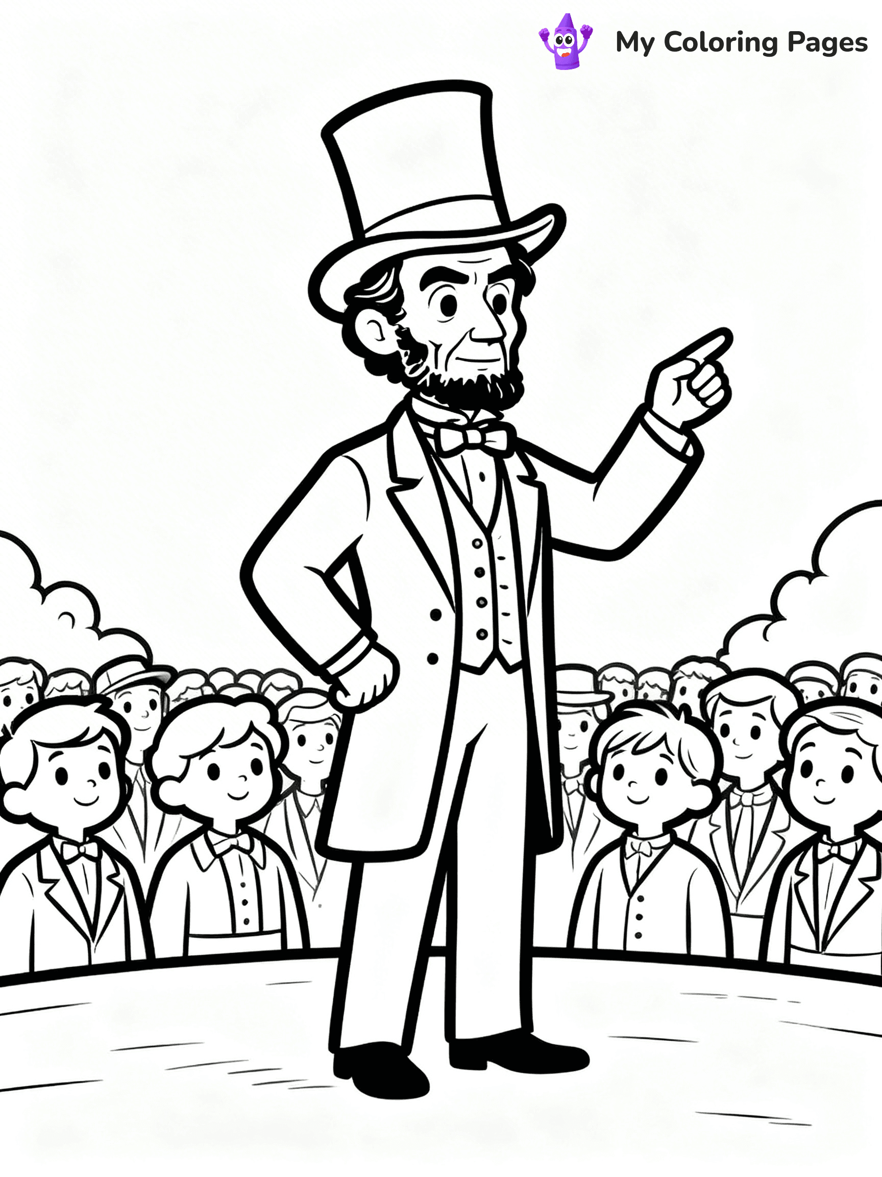 Abraham Lincoln Coloring Pages - 26