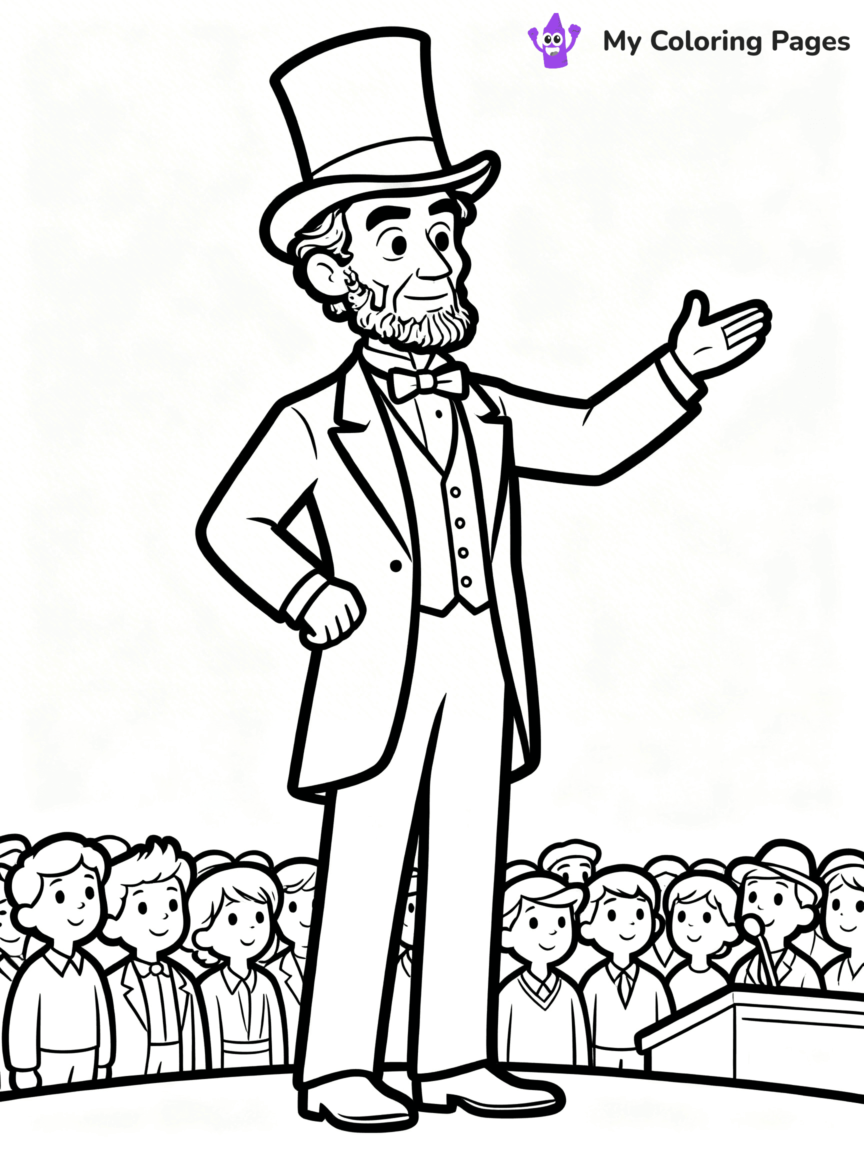 Abraham Lincoln Coloring Pages - 25