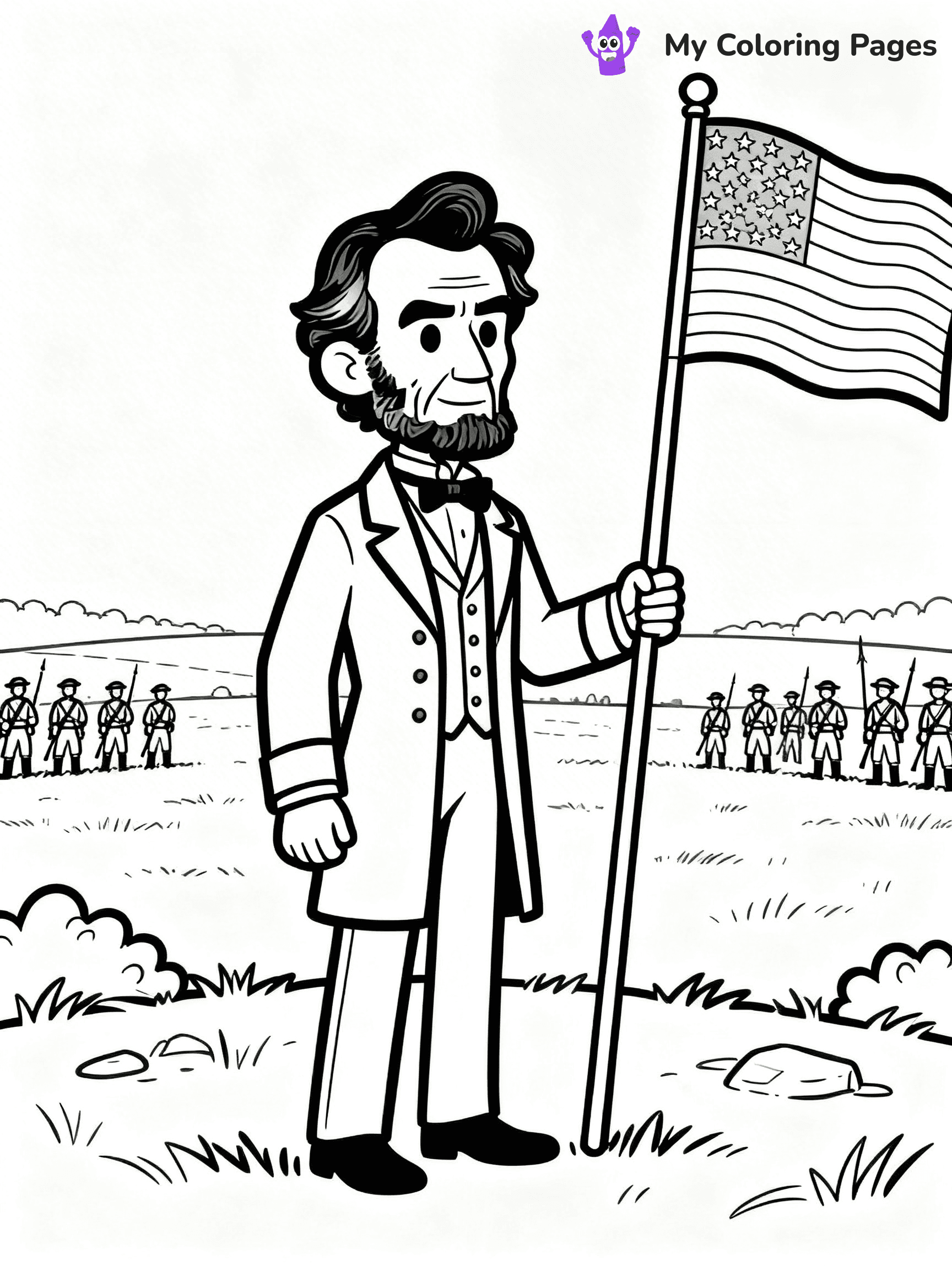 Abraham Lincoln Coloring Pages - 16