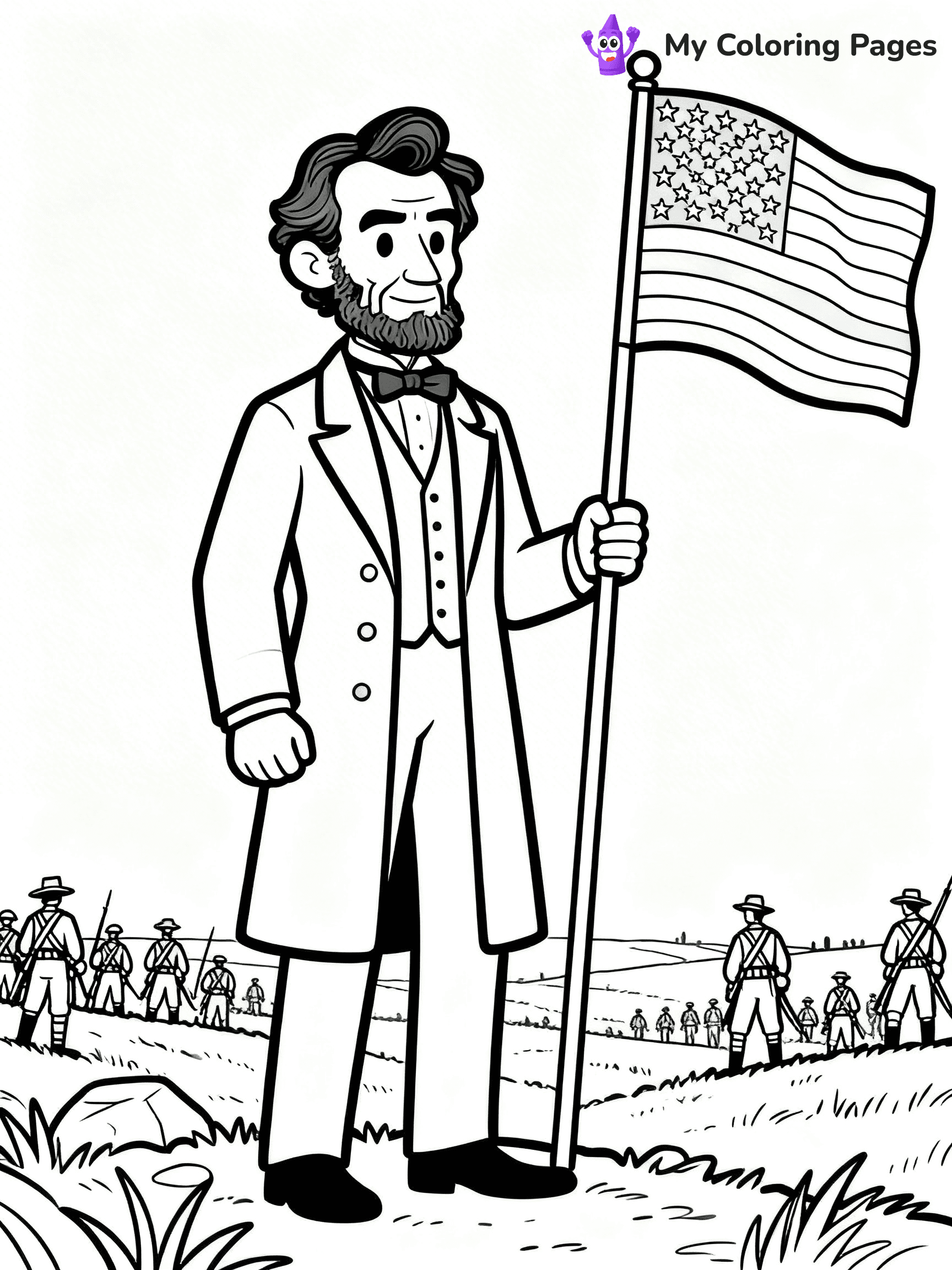 Abraham Lincoln Coloring Pages - 15