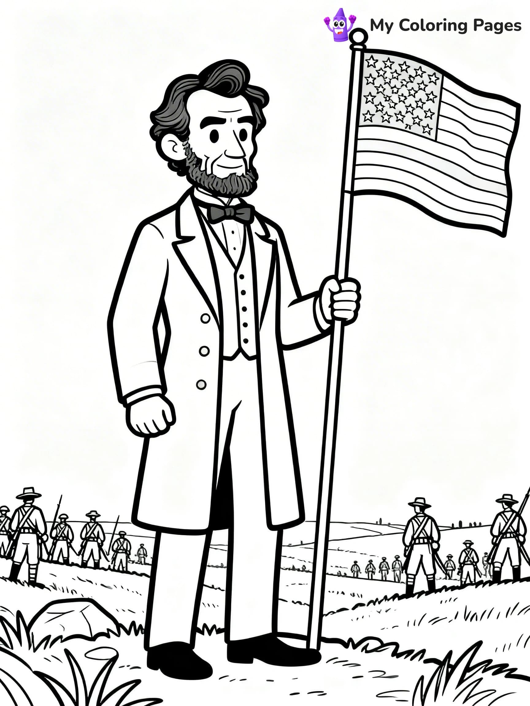 Abraham Lincoln Coloring Pages - 15