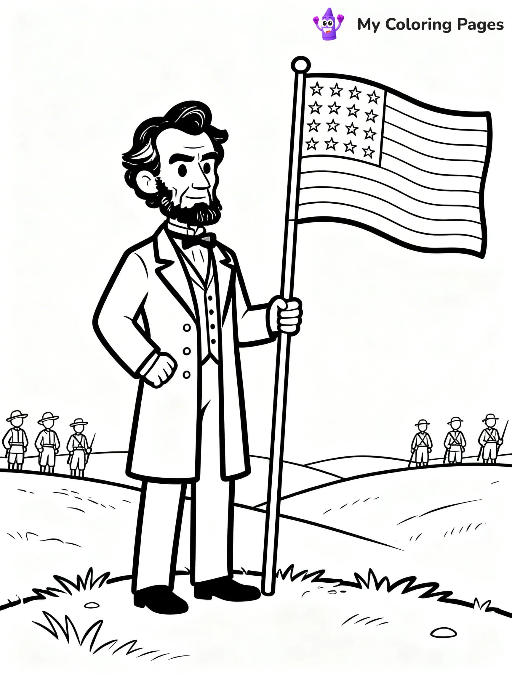 Abraham Lincoln Coloring Pages - 14