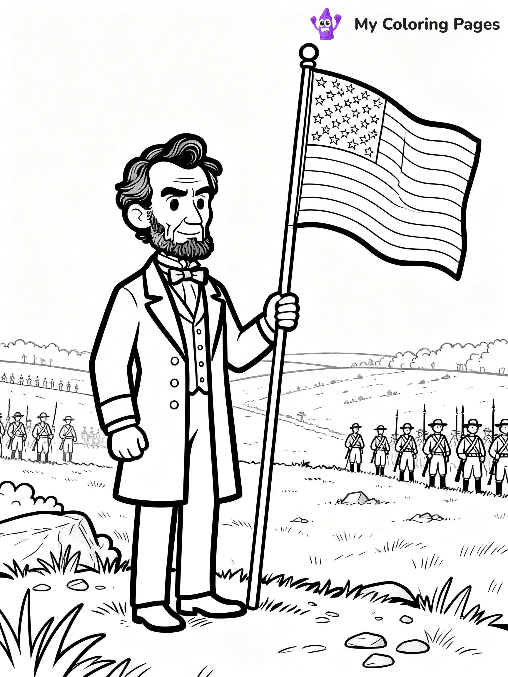 Abraham Lincoln Coloring Pages - 13