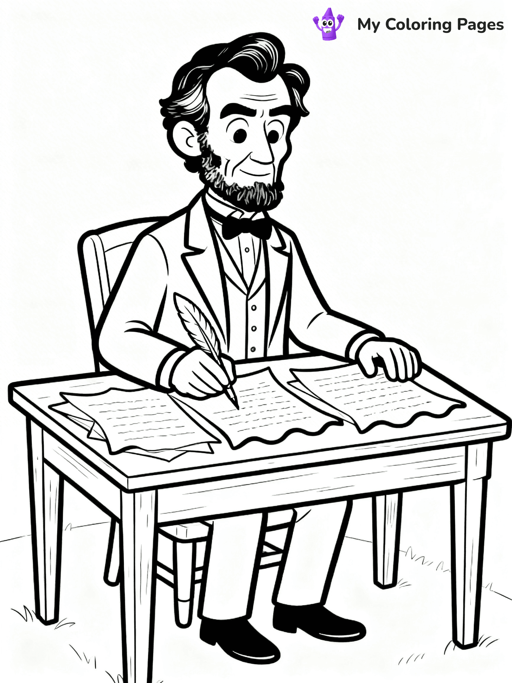 Abraham Lincoln Coloring Pages - 12