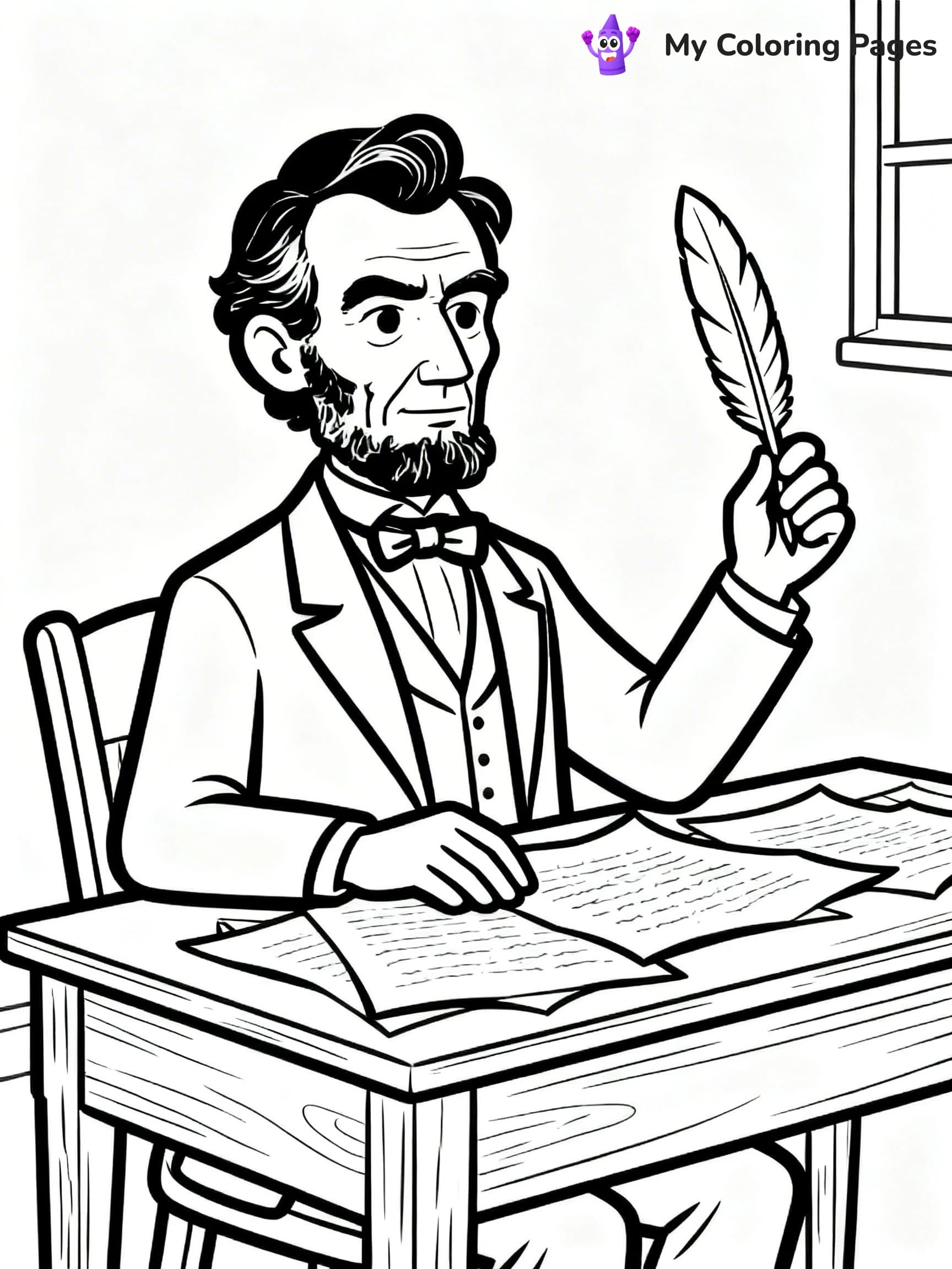 Abraham Lincoln Coloring Pages - 11