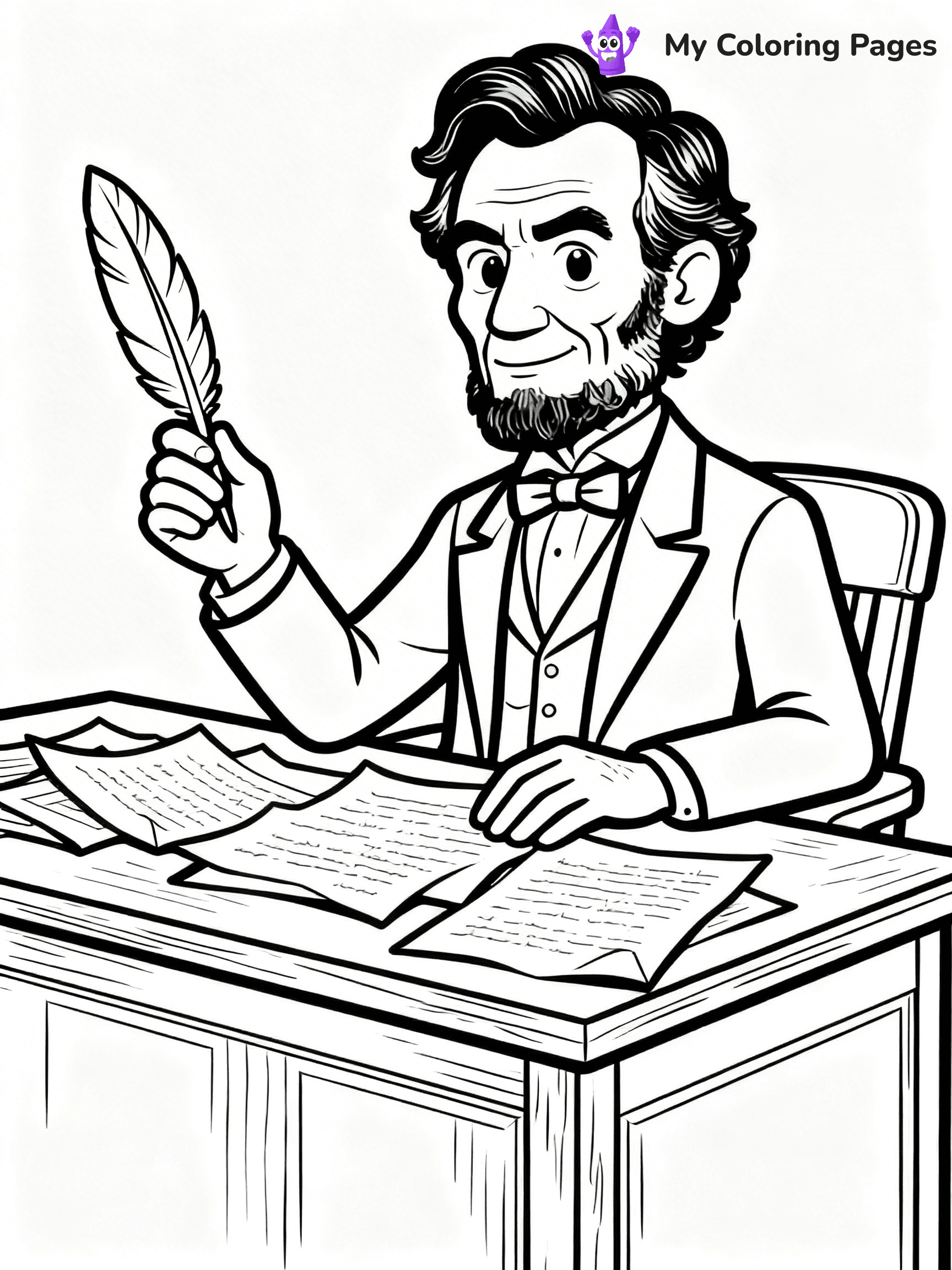 Abraham Lincoln Coloring Pages - 9