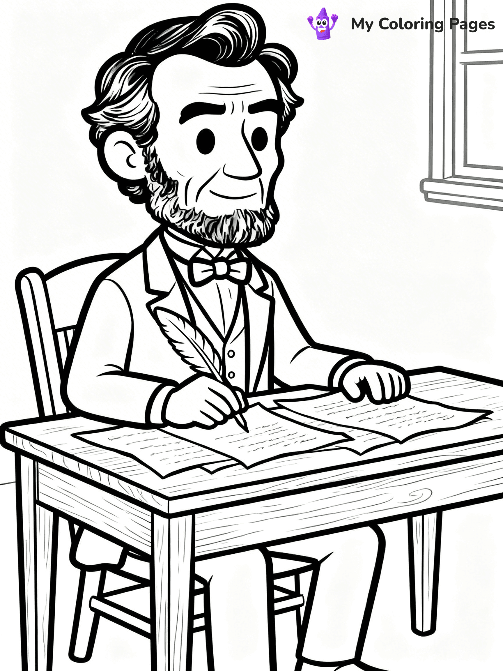 Abraham Lincoln Coloring Pages - 8