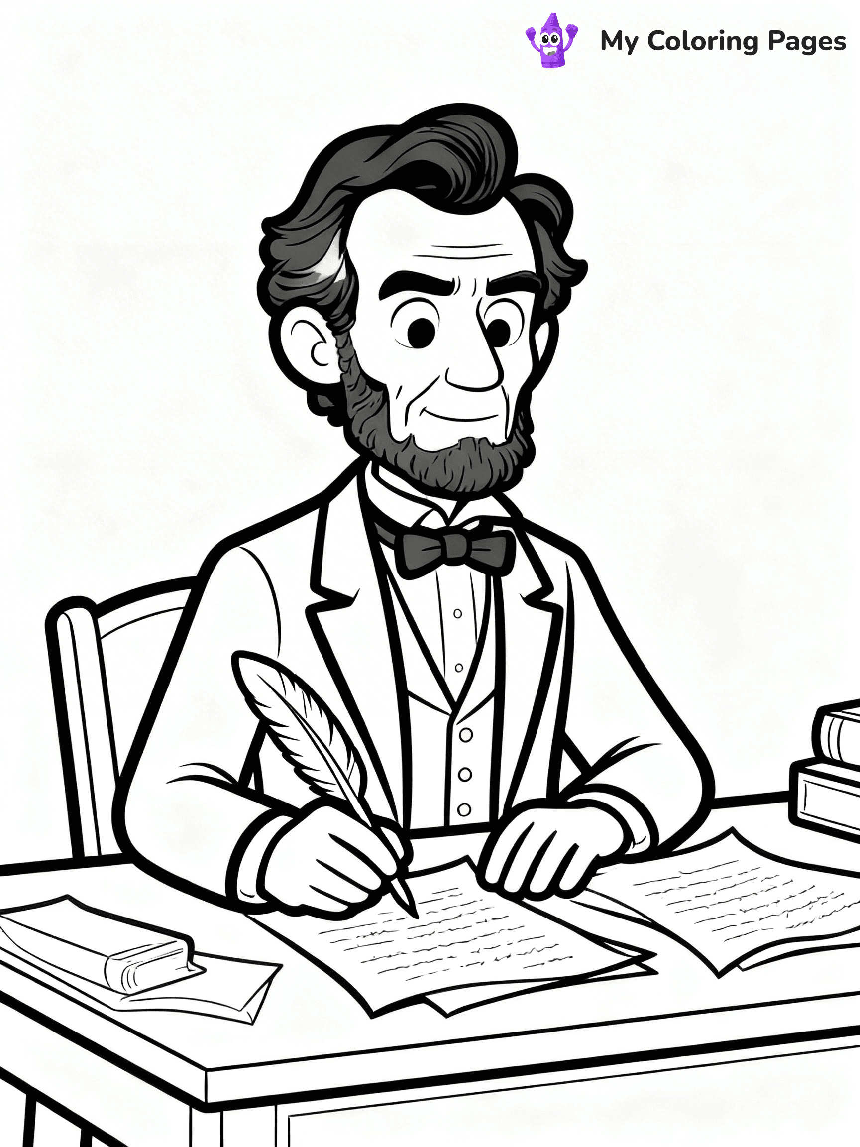 Abraham Lincoln Coloring Pages - 7