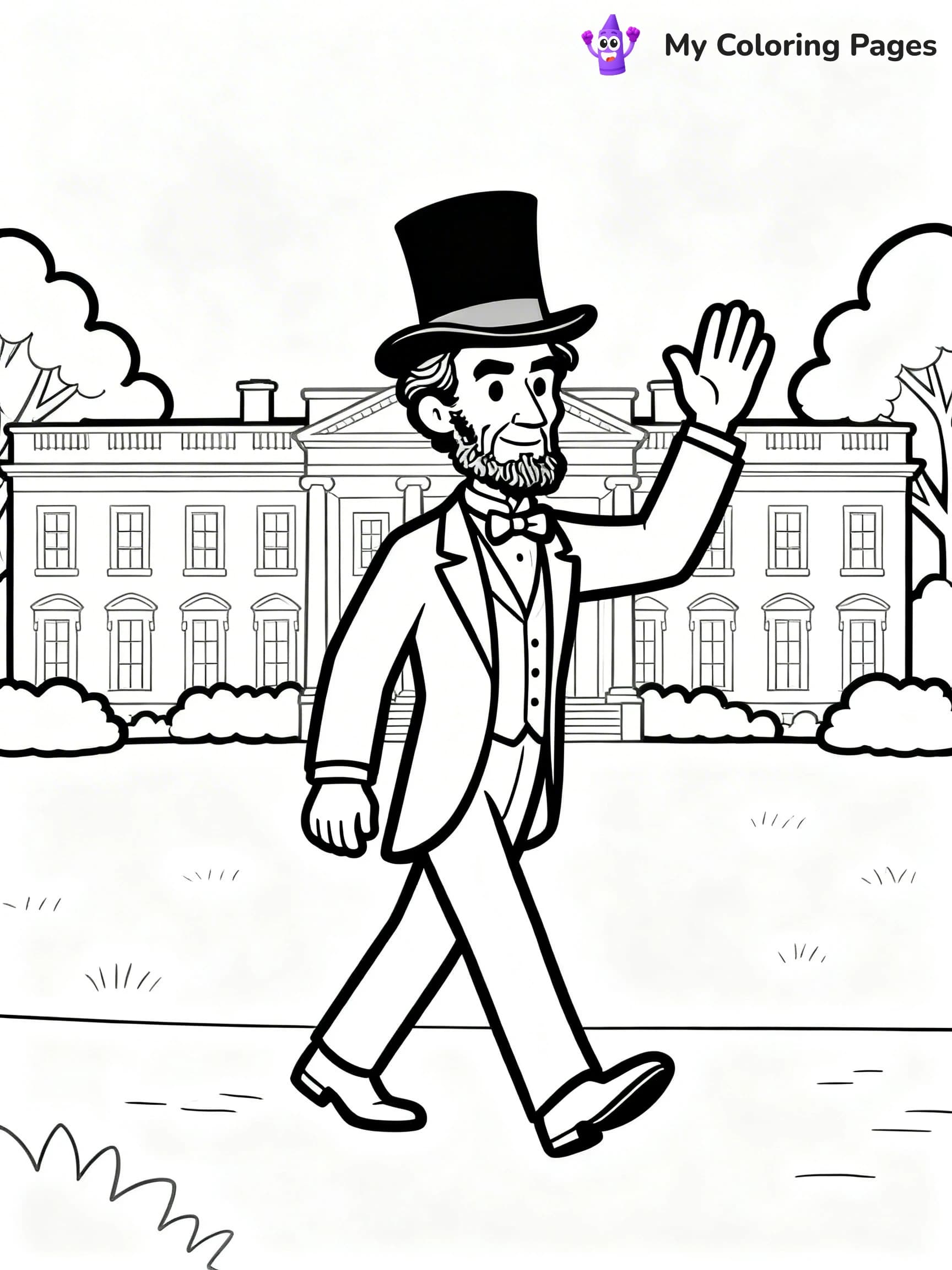 Abraham Lincoln Coloring Pages - 5