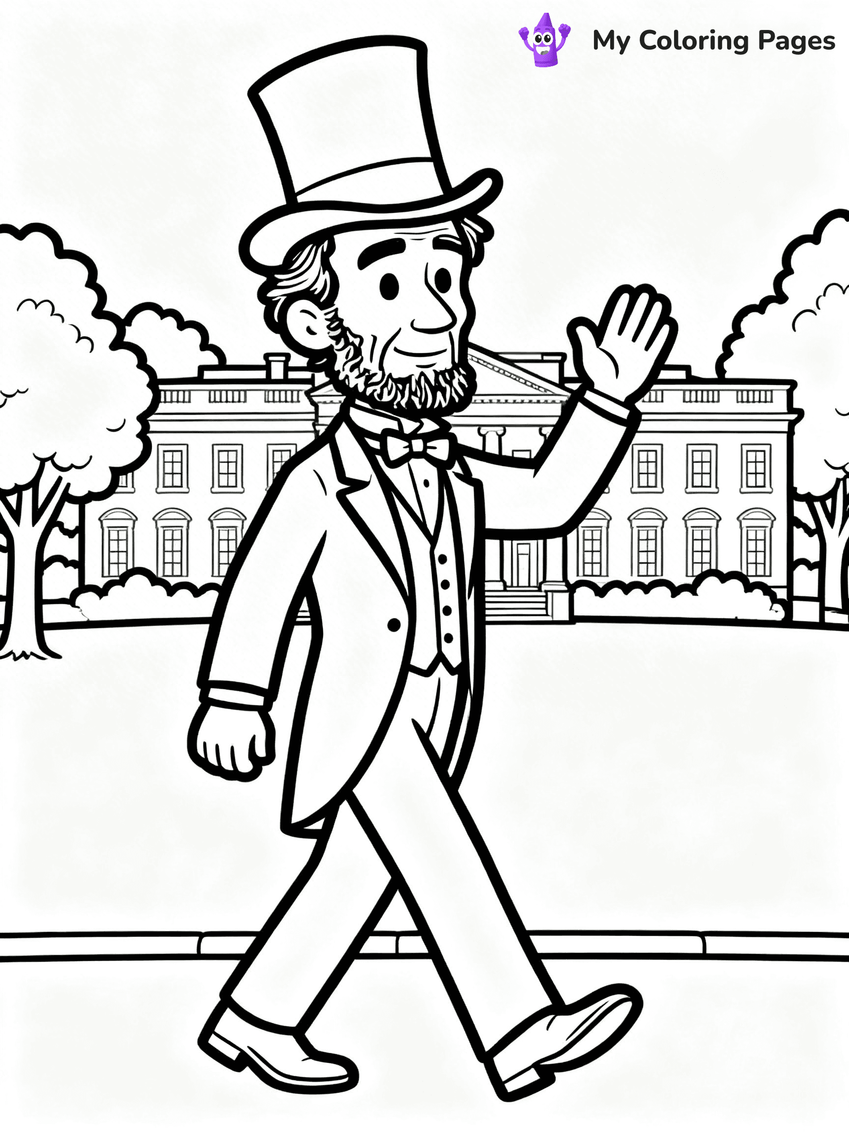 Abraham Lincoln Coloring Pages - 4
