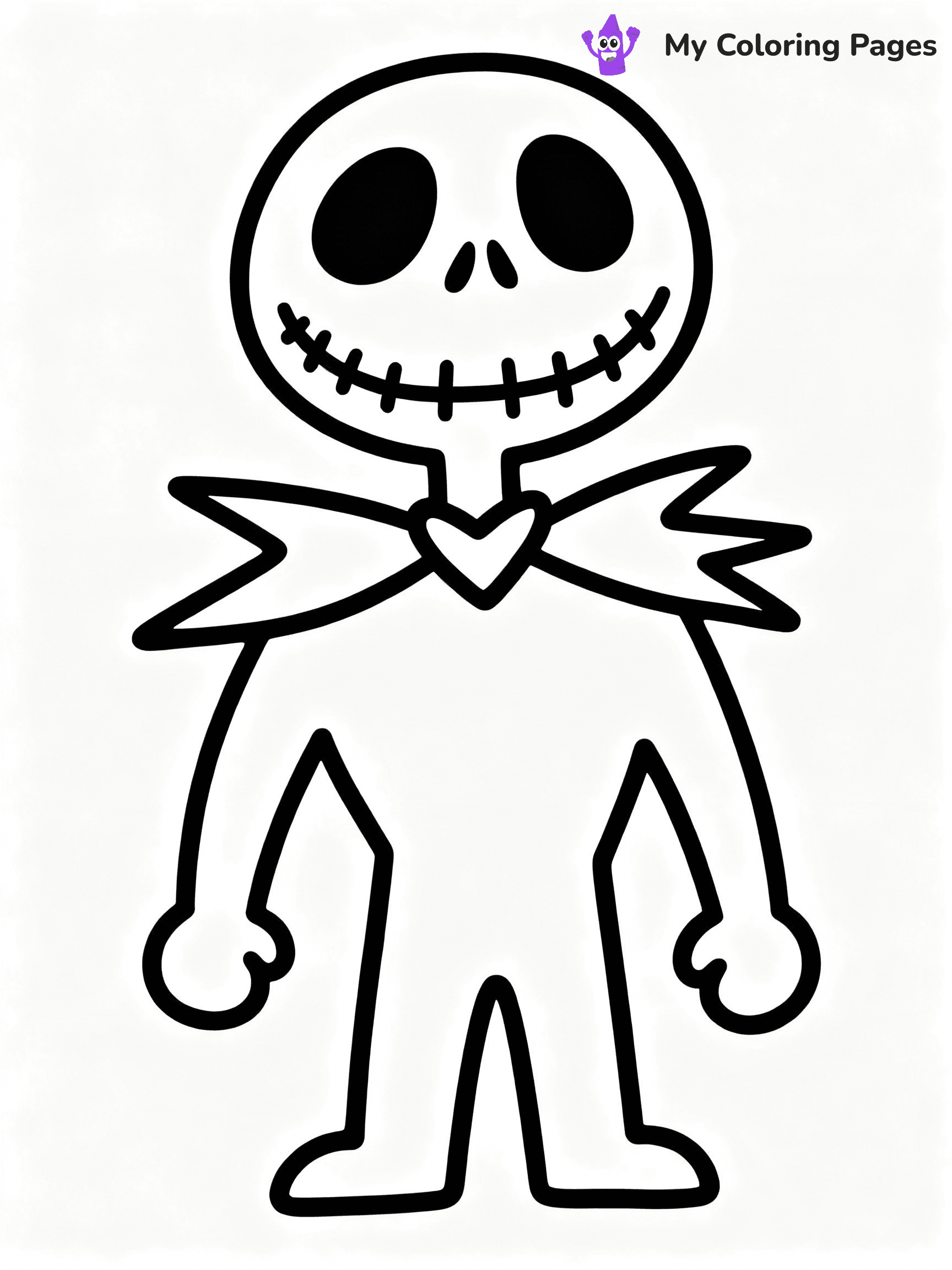 ⚠️ CRITICAL REQUIREMENT - ABSOLUTE BLACK AND WHITE ONLY ⚠️
This MUST be a BLACK AND WHITE line drawing ONLY. NO COLORS whatsoever.
- ONLY pure black lines (#000000) on pure white background (#FFFFFF)
- ABSOLUTELY NO colors, NO shading, NO gradients, NO grayscale
- If there are ANY colors in the output, the image is REJECTED
- This is a COLORING PAGE - meant to be COLORED IN by children
- The output must be UNCOLORED line art ready for coloring
⚠️ SUBJECT TO DRAW: Jack Skellington
(REMEMBER: Output must be BLACK AND WHITE line art only, NOT colored!)
# COLORING PAGE: BLACK OUTLINES ONLY - WHITE BACKGROUND MANDATORY
Create a **coloring book page** using EXACTLY two values: black lines, white space.
## NON-NEGOTIABLE BINARY RULES
- **ONLY #000000 (black) and #FFFFFF (white)** - NO other values exist
- **EVERY PIXEL = BLACK OR WHITE** - no gray/shading/antialiasing
- **WHITE BACKGROUND MANDATORY** - entire canvas stays white
- **ALL SHAPES HOLLOW** - everything is empty outlines waiting to be colored
- **FORBIDDEN:** fills, shading, gradients, patterns, textures, colors
- **NO SOLID REGIONS** - if it's not a thin line, it's wrong
## Universal Line Standards
- Black outlines ONLY - thin, uniform weight
- Every shape completely empty inside
- Closed contours suitable for coloring
- Simple flat illustration - zero depth/3D/realism
- **Style:** Whimsical Doodle Art Alley - rounded, friendly outlines (unless specified)
## Everything = Outline Only
- Characters/animals: hollow shapes
- Objects/clothing: empty contours
- Backgrounds/scenery: line work only
- Natural elements: outlined forms
- Dark/night areas: don't exist (use outlined symbols)
- Textures/patterns: convert to simple lines
## The Test
Can a child color EVERY white space with crayons? If any area is pre-filled/shaded/gray or colored in, it FAILS. Every shape must be waiting to receive color.
**FINAL OUTPUT**: Binary coloring page. Black lines define shapes. White spaces ready for coloring. Nothing else exists. No exceptions. Print-ready.
⚠️ FINAL REMINDER: Draw the subject "Jack Skellington" as BLACK AND WHITE line art. Zero colors in output.