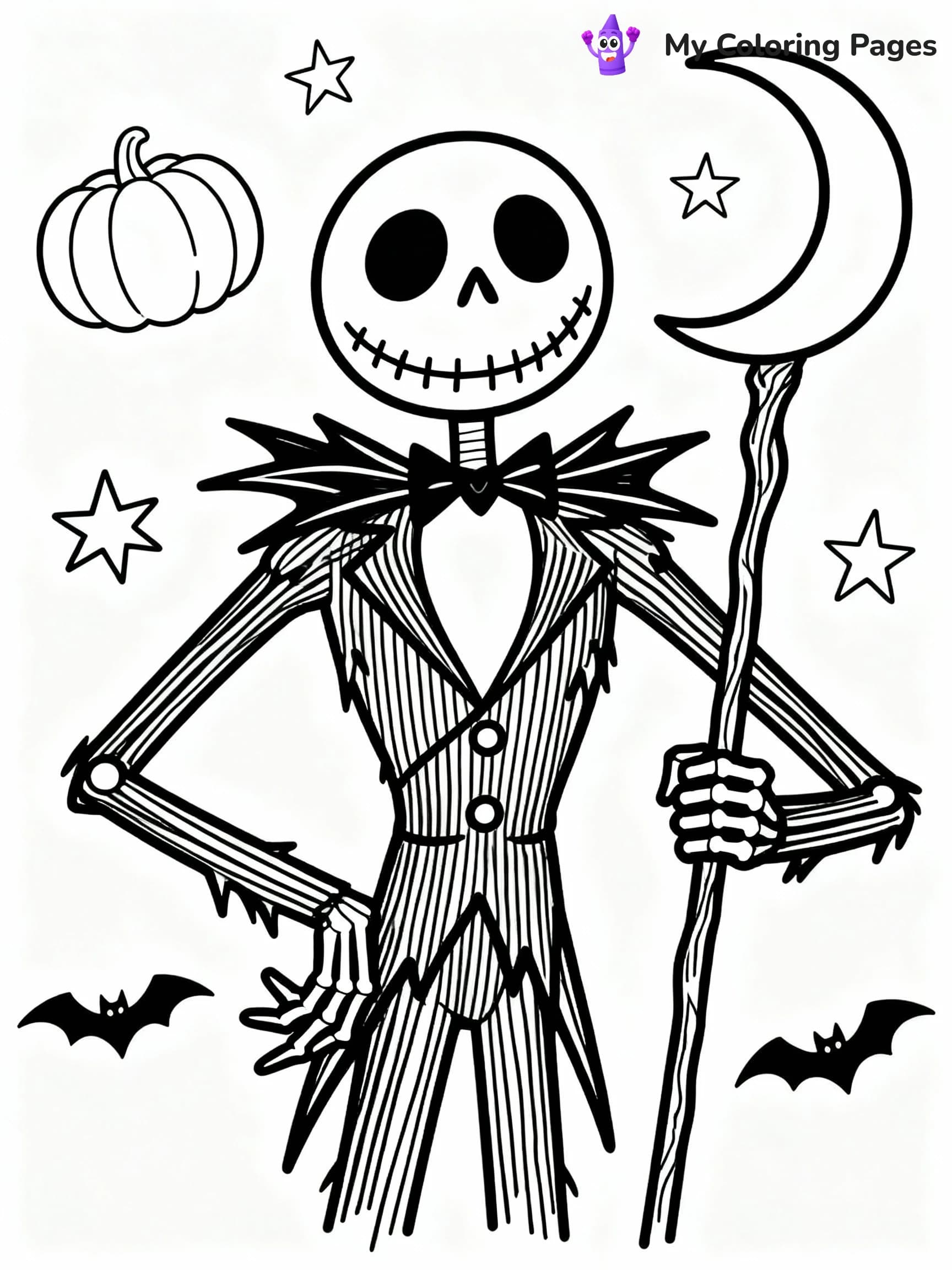 Jack Skellington Coloring Pages - 17