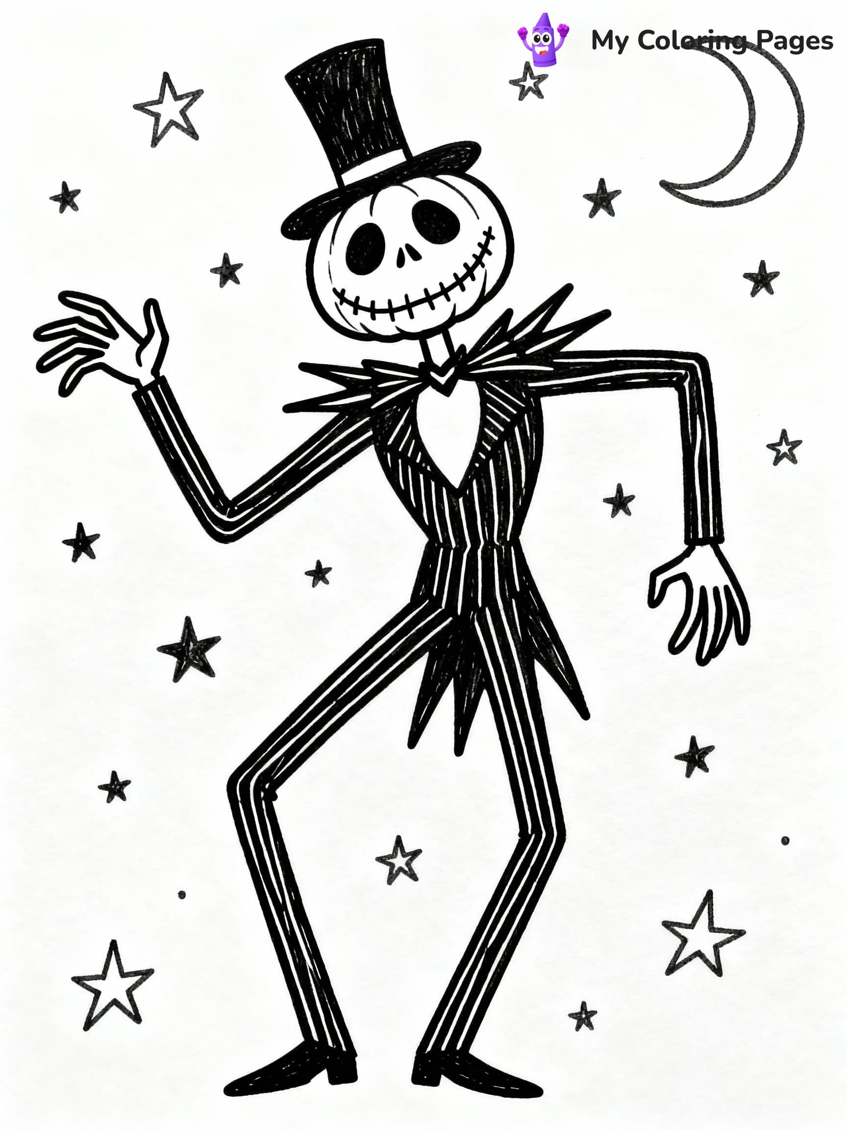 Jack Skellington Coloring Pages - 15