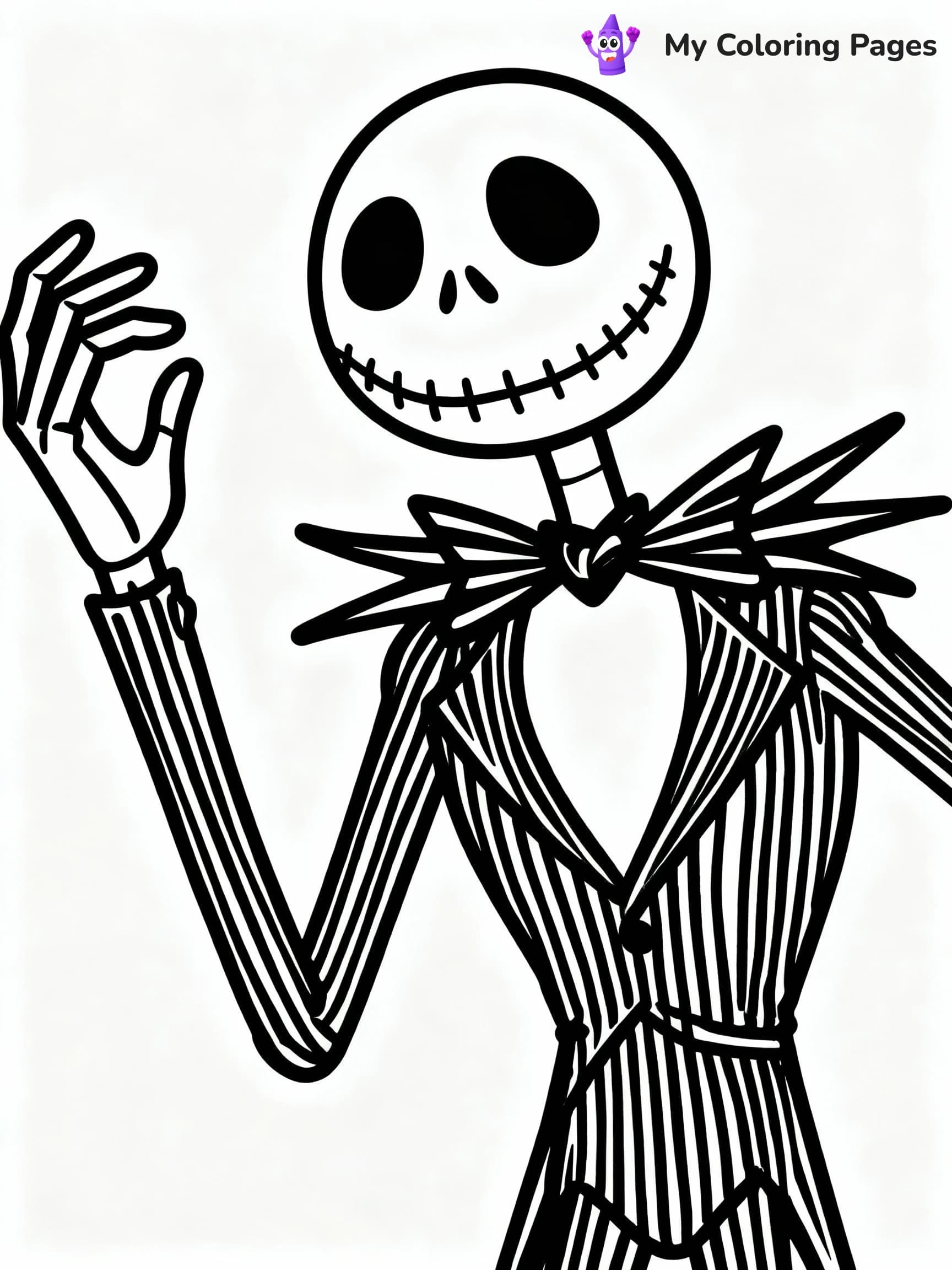 Jack Skellington Coloring Pages - 12