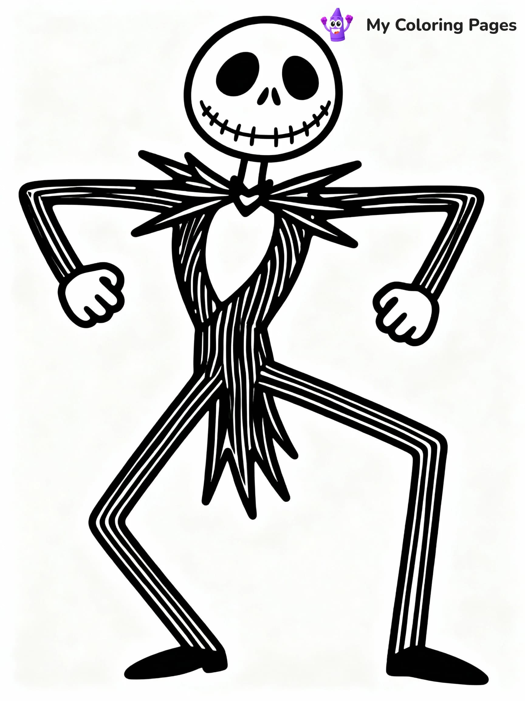 Jack Skellington Coloring Pages - 11
