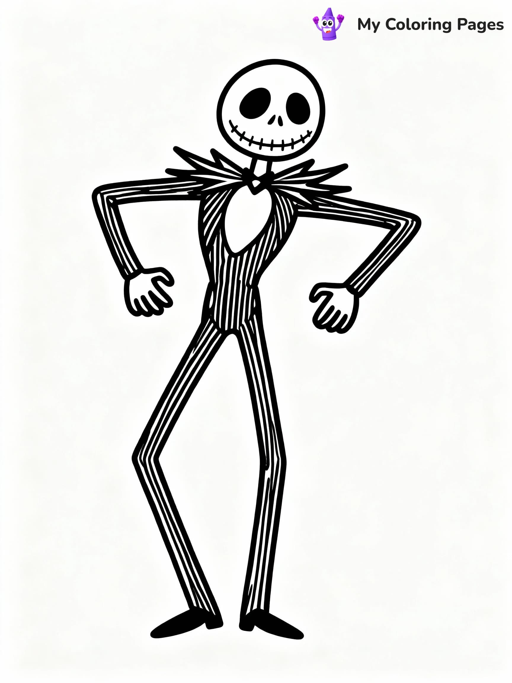 Jack Skellington Coloring Pages - 9
