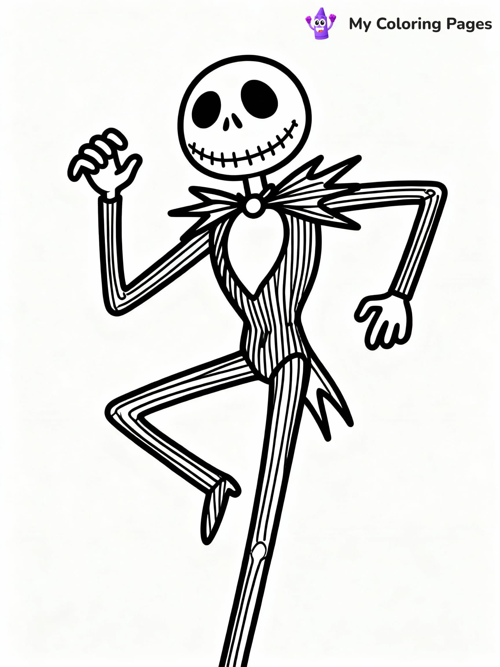 Jack Skellington Coloring Pages - 8