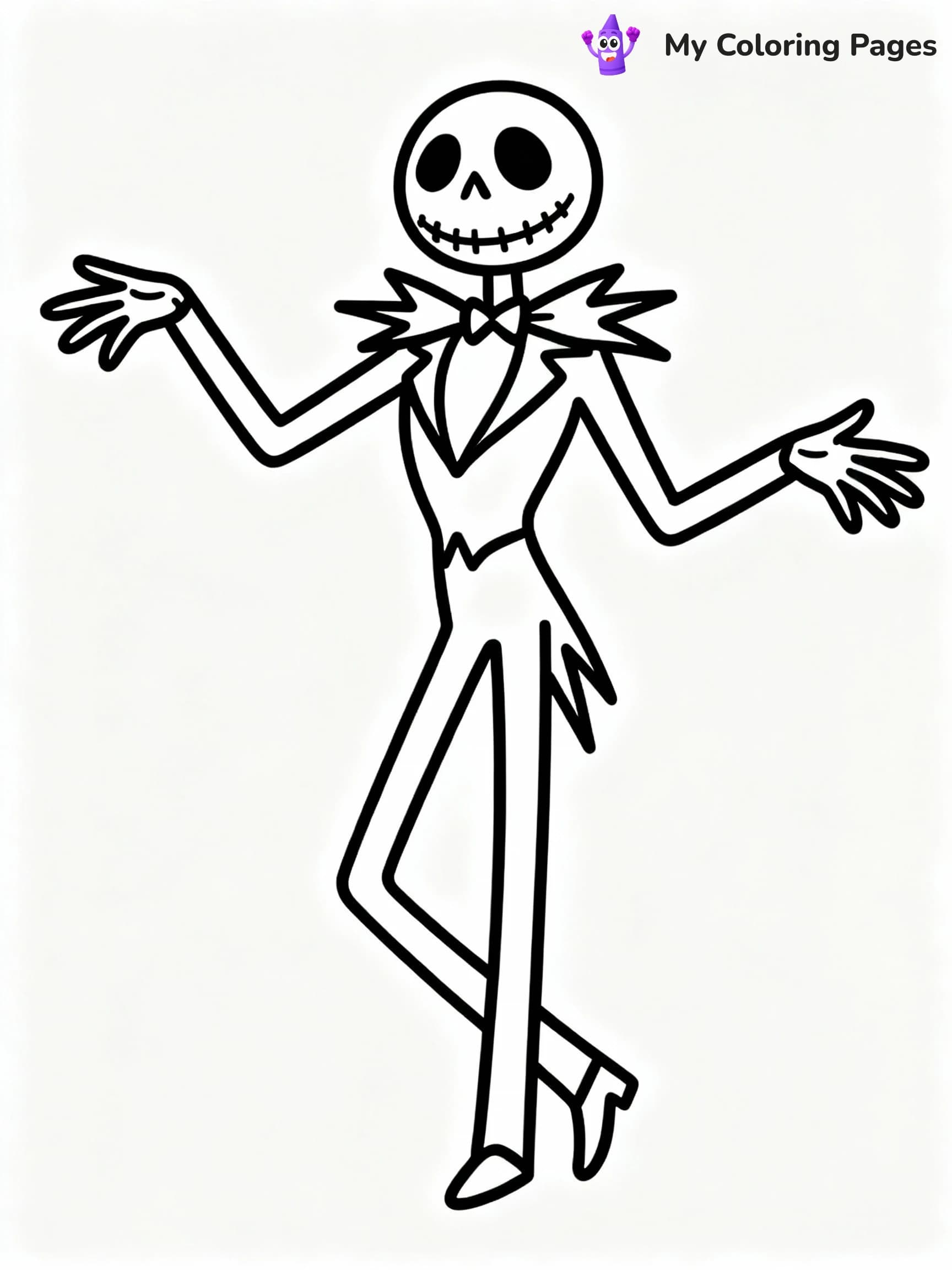 Jack Skellington Coloring Pages - 6