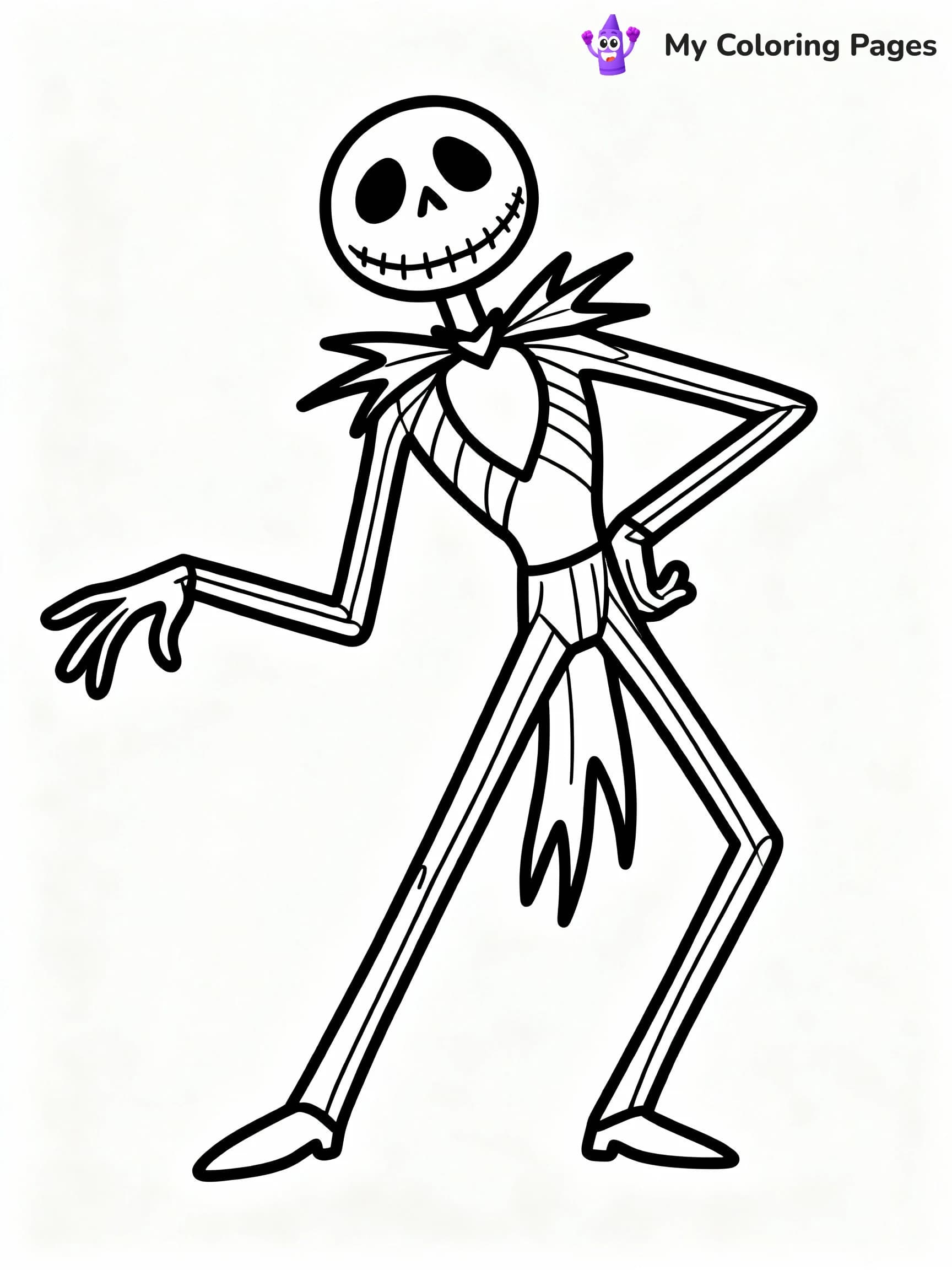 Jack Skellington Coloring Pages - 3