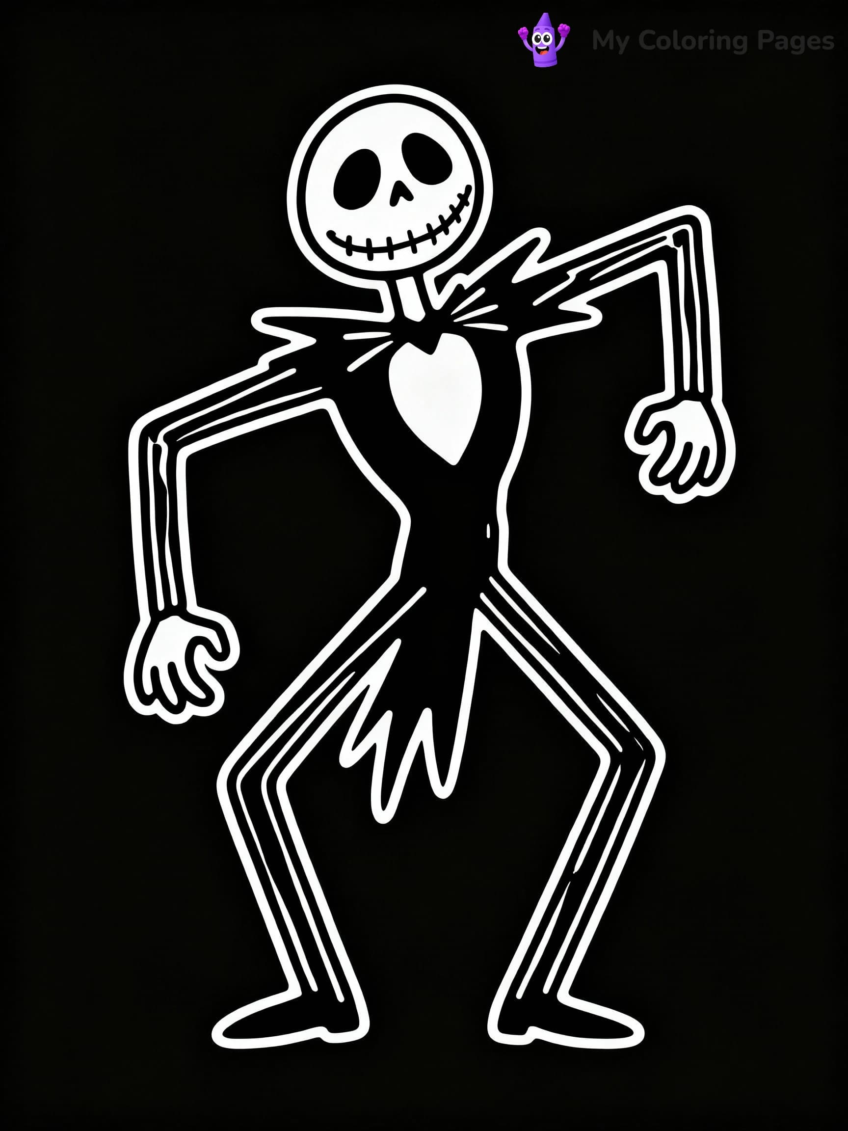Jack Skellington Coloring Pages - 2