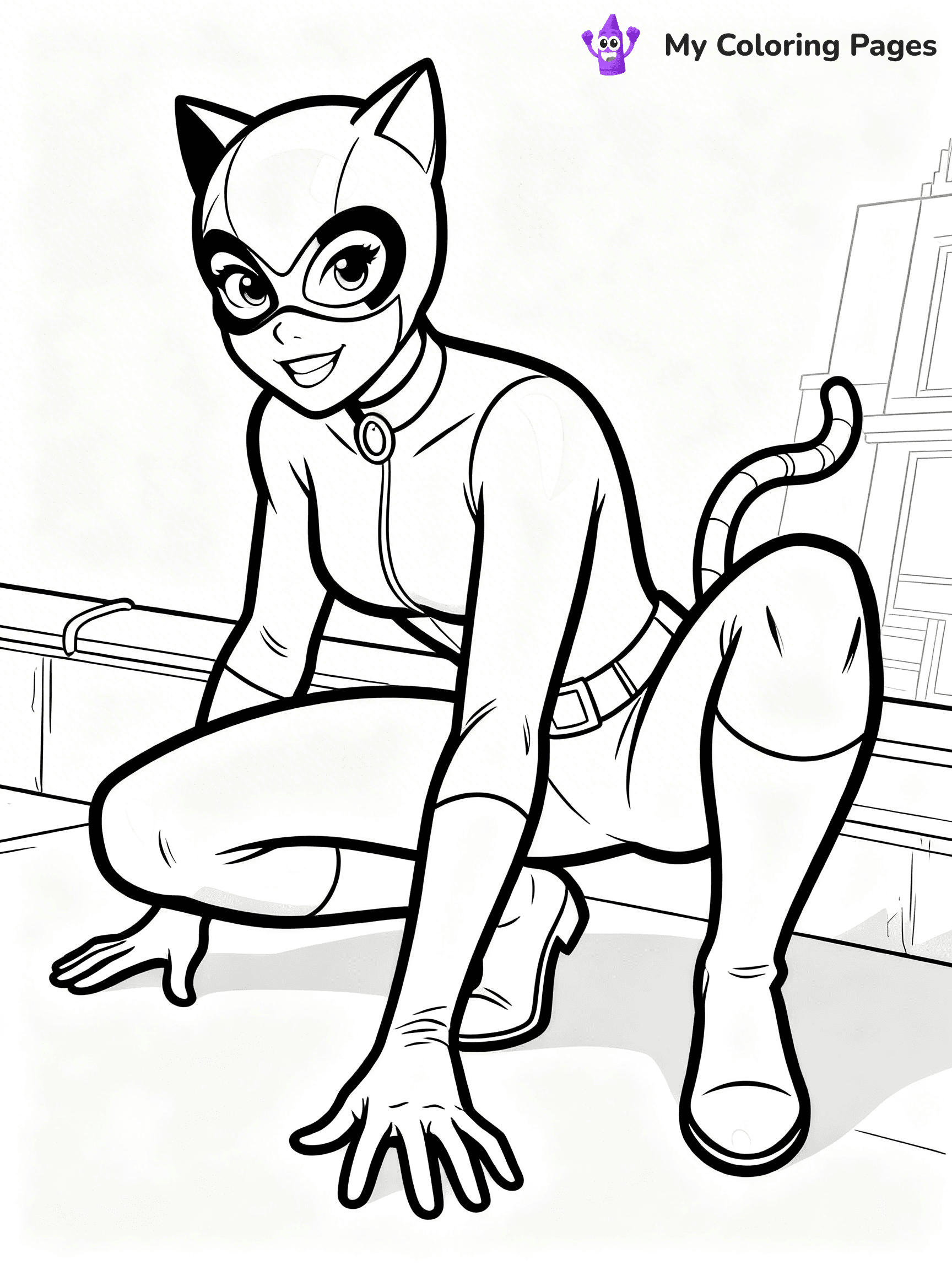 Catwoman Coloring Pages - 25