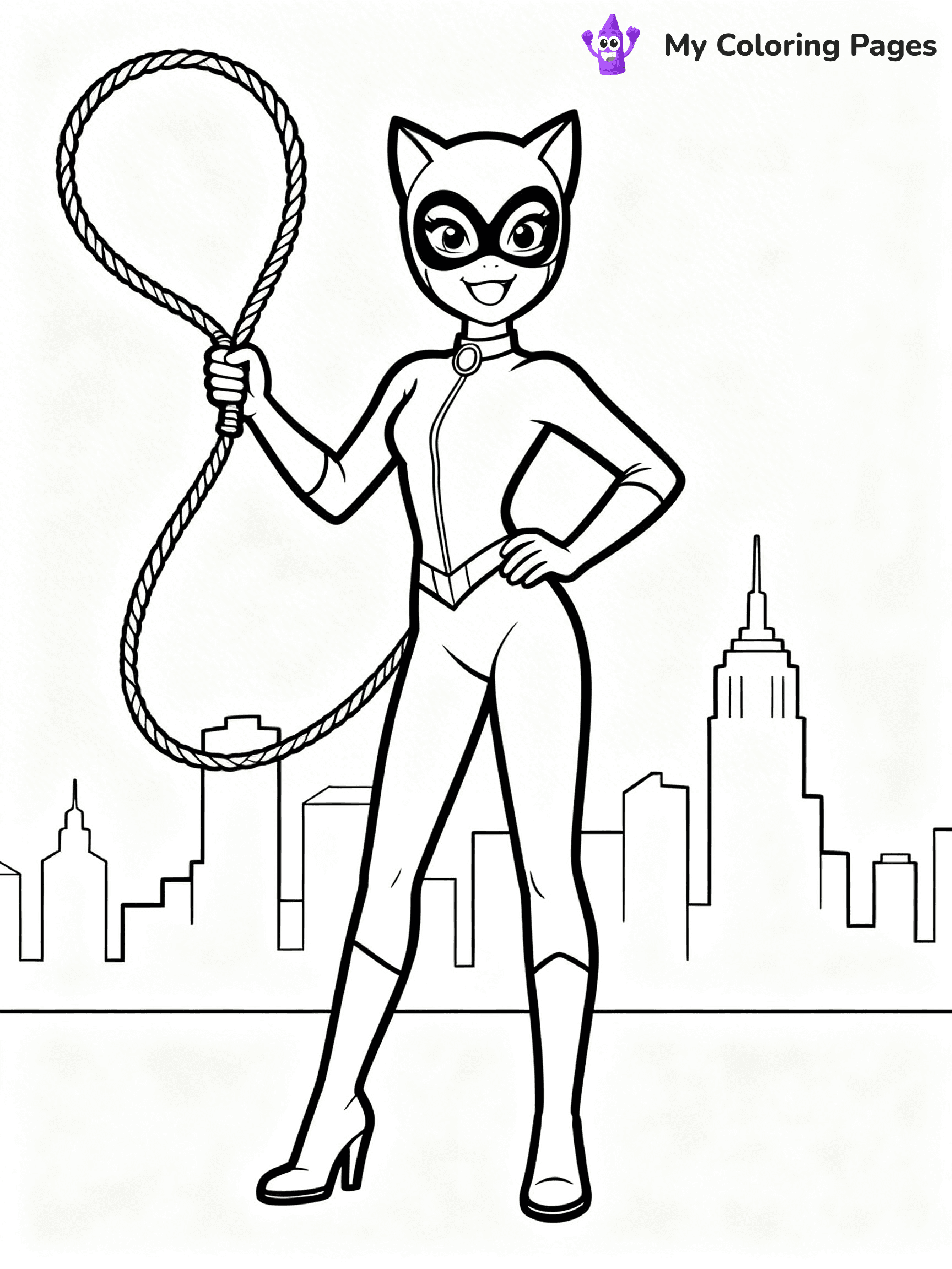 Catwoman Coloring Pages - 24