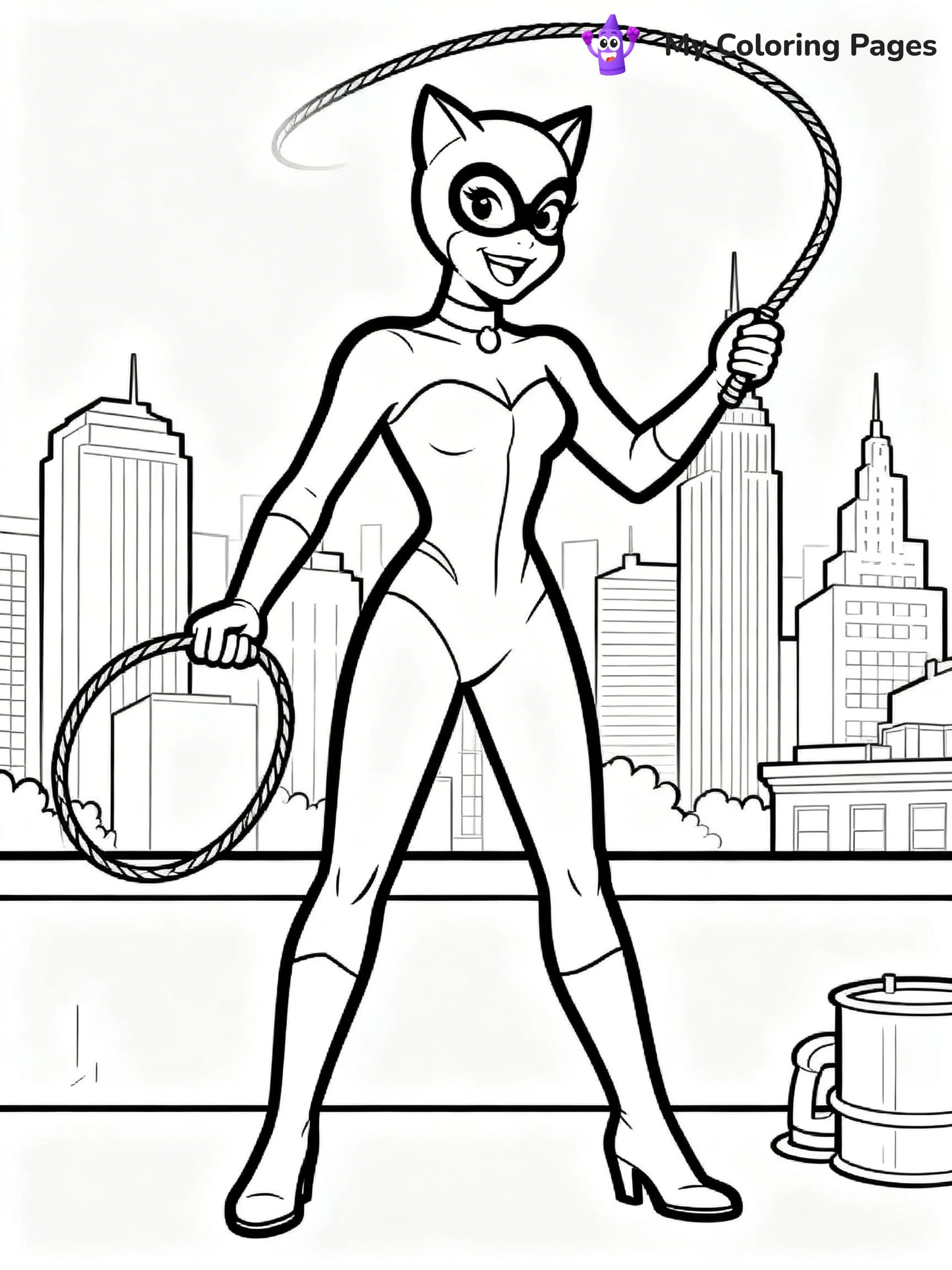 Catwoman Coloring Pages - 22