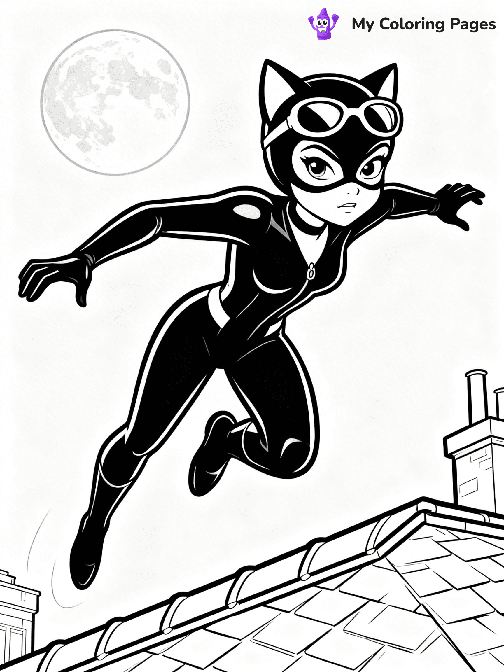 Catwoman Coloring Pages - 20