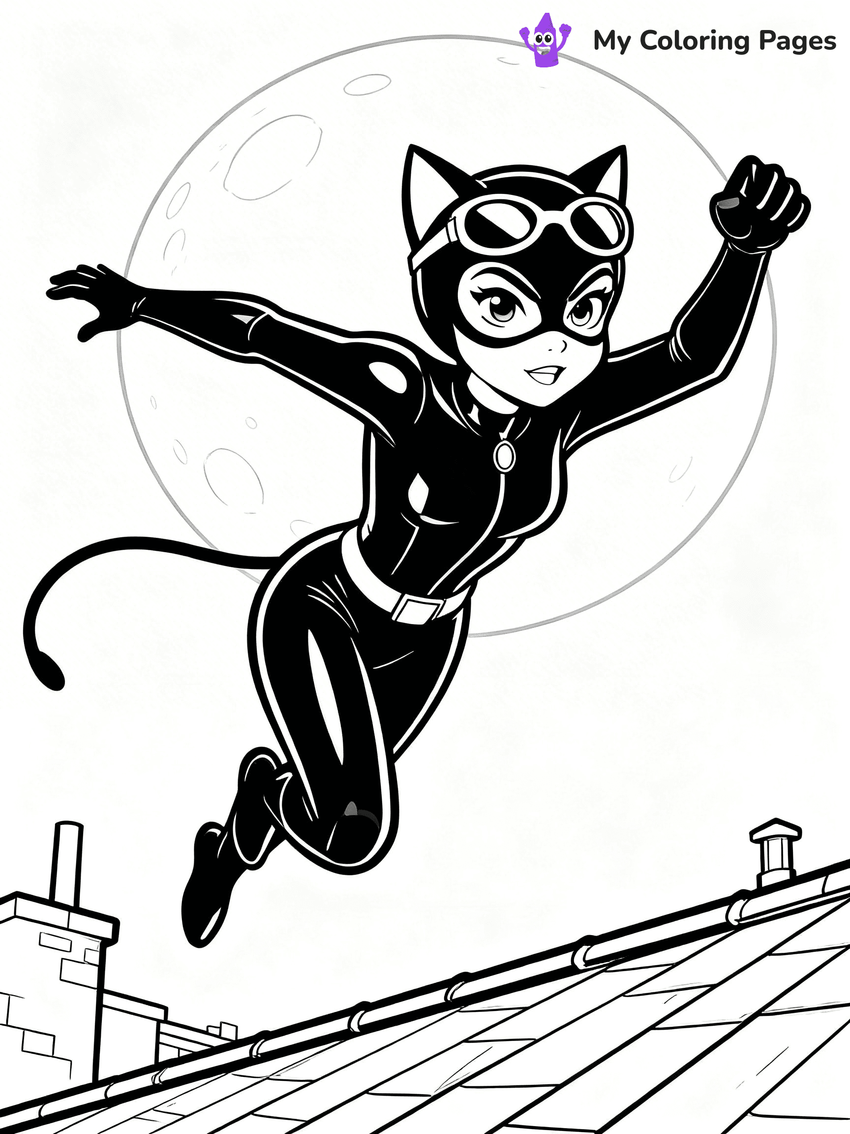 Catwoman Coloring Pages - 19