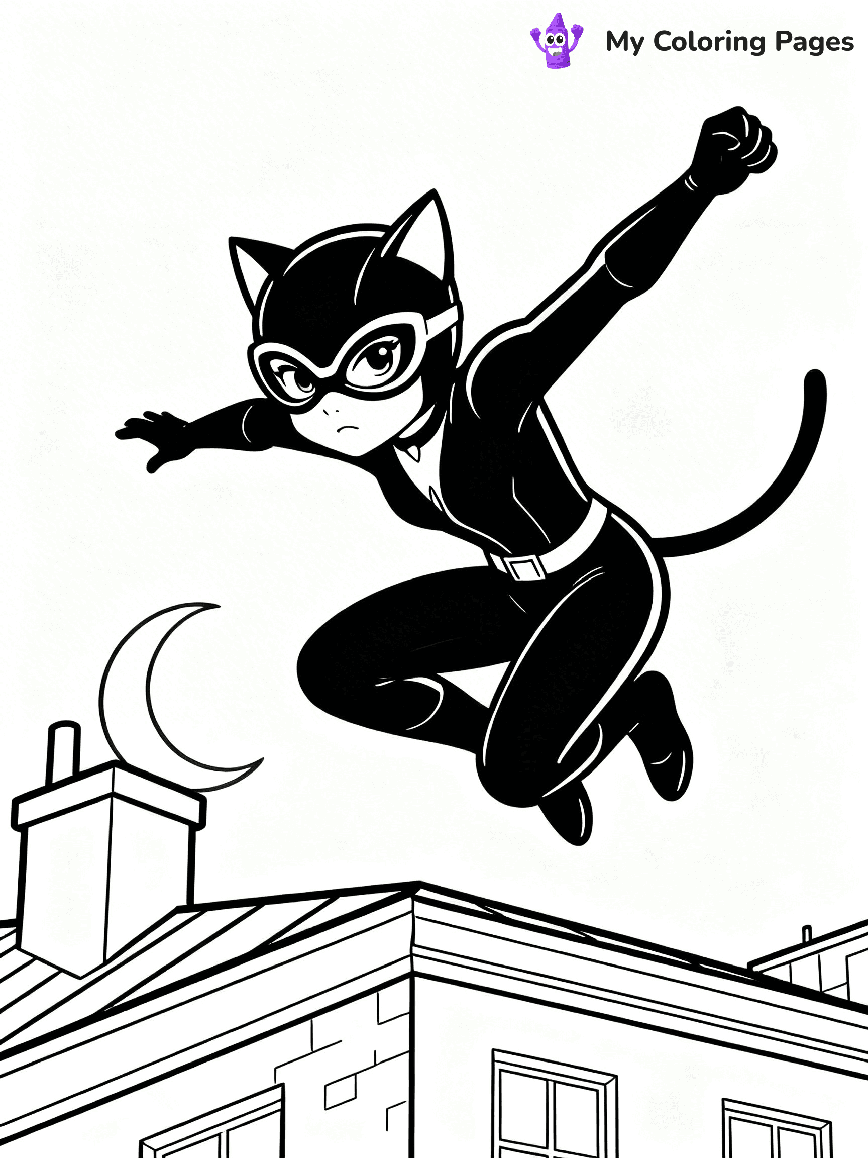 Catwoman Coloring Pages - 15