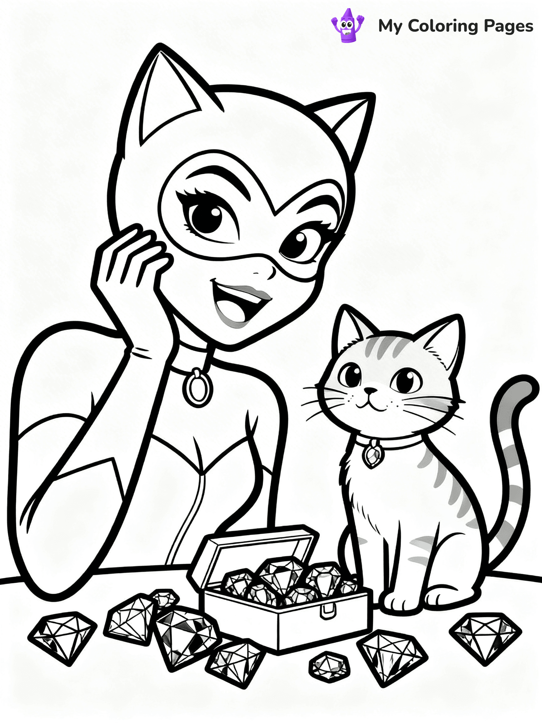 Catwoman Coloring Pages - 14