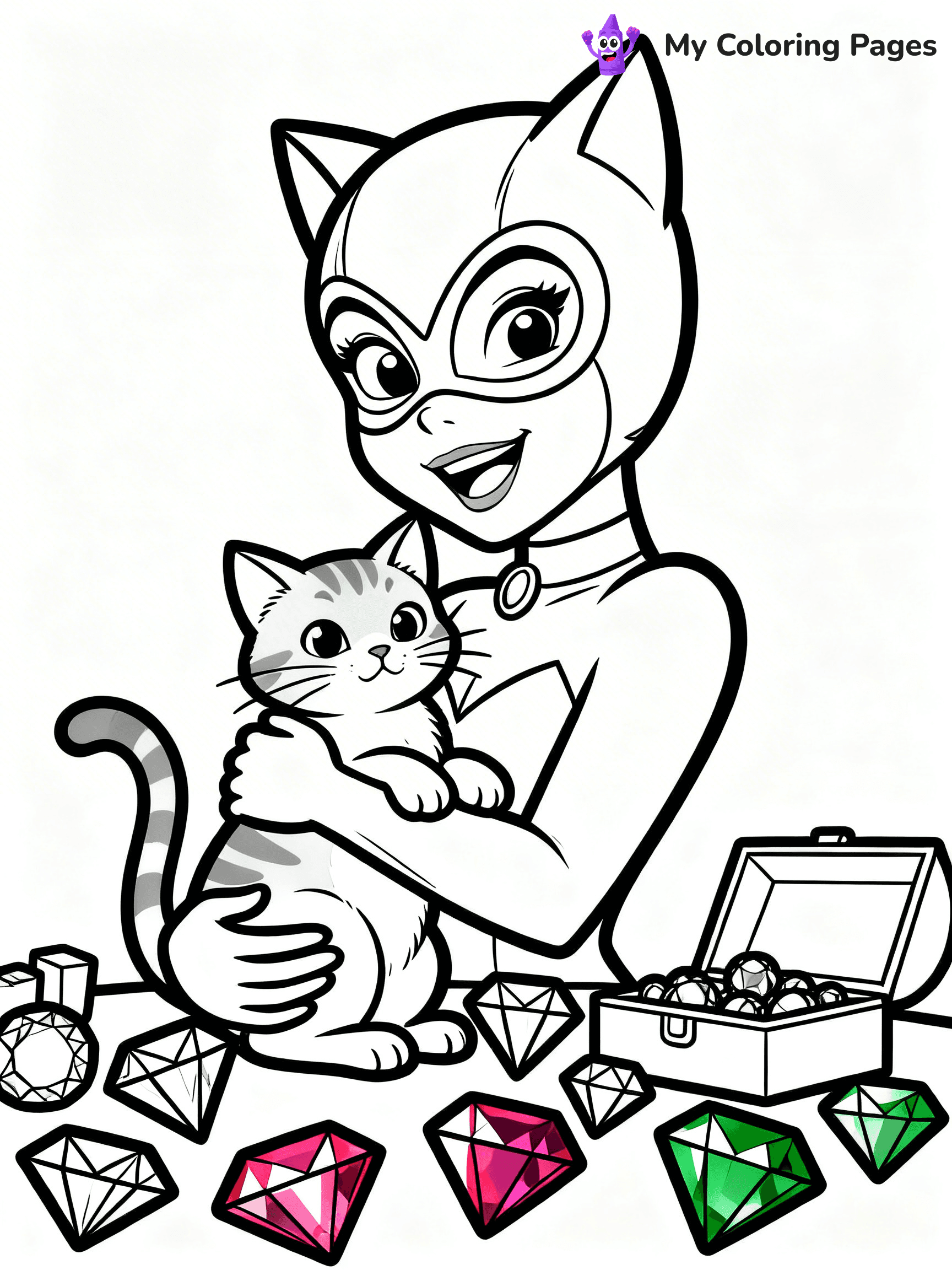 Catwoman Coloring Pages - 12