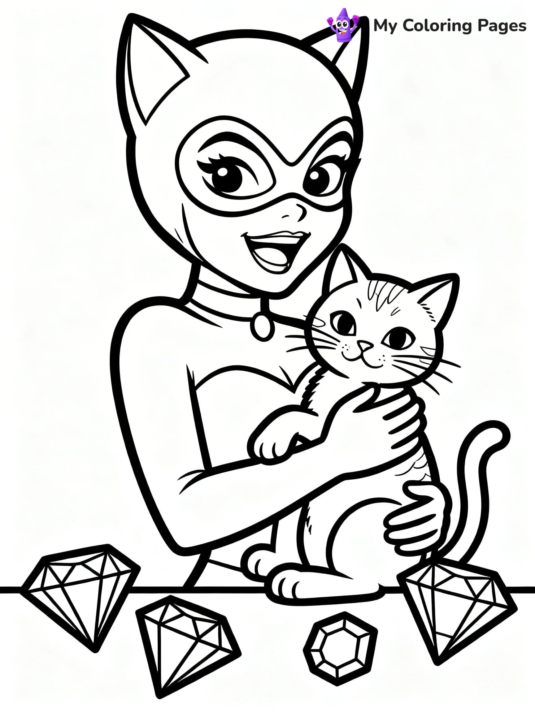 Catwoman Coloring Pages - 10