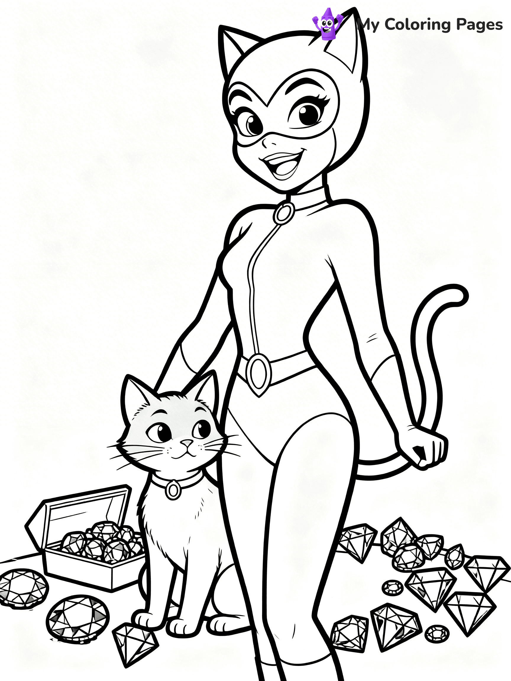 Catwoman Coloring Pages - 9