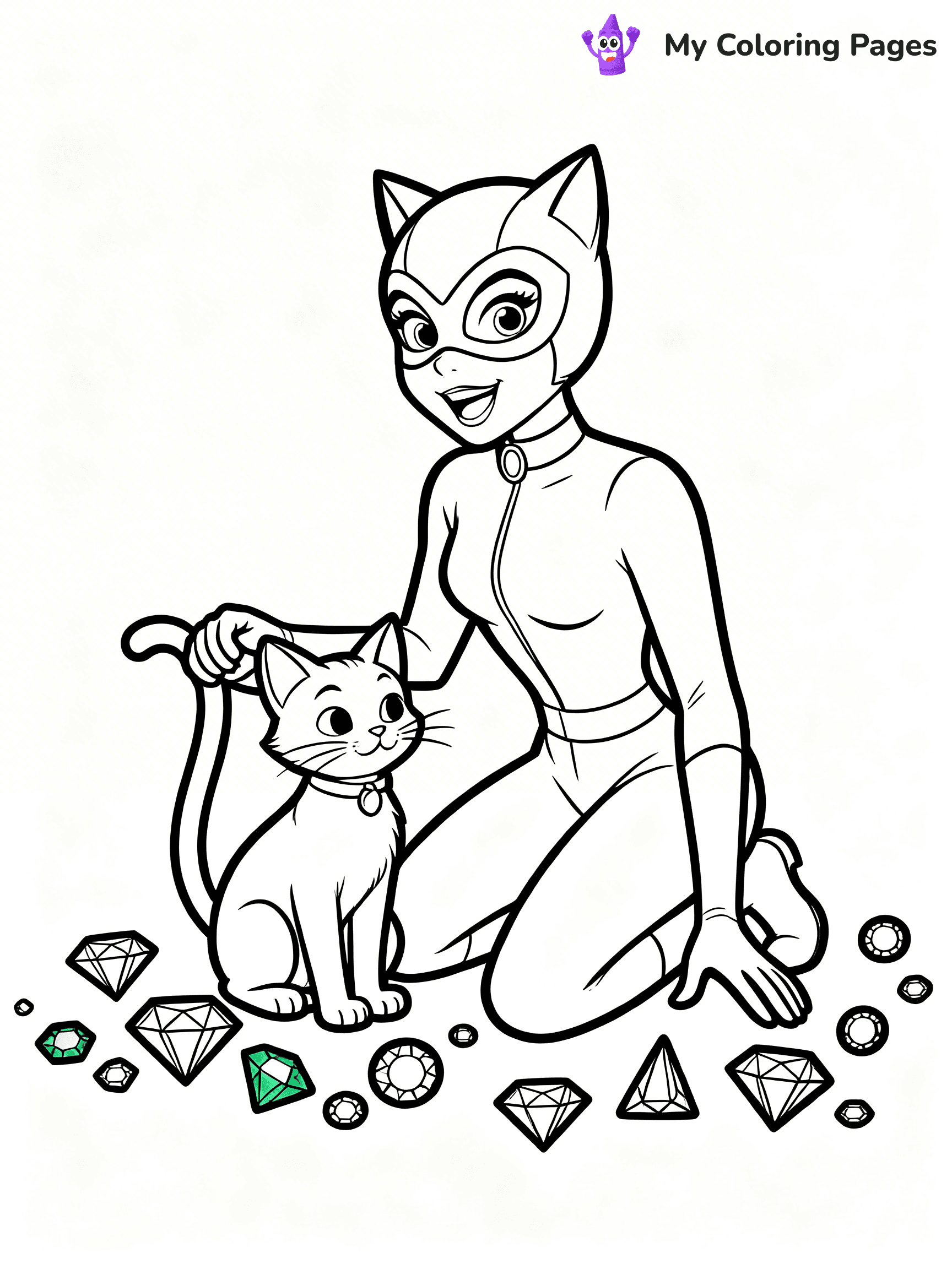 Catwoman Coloring Pages - 8