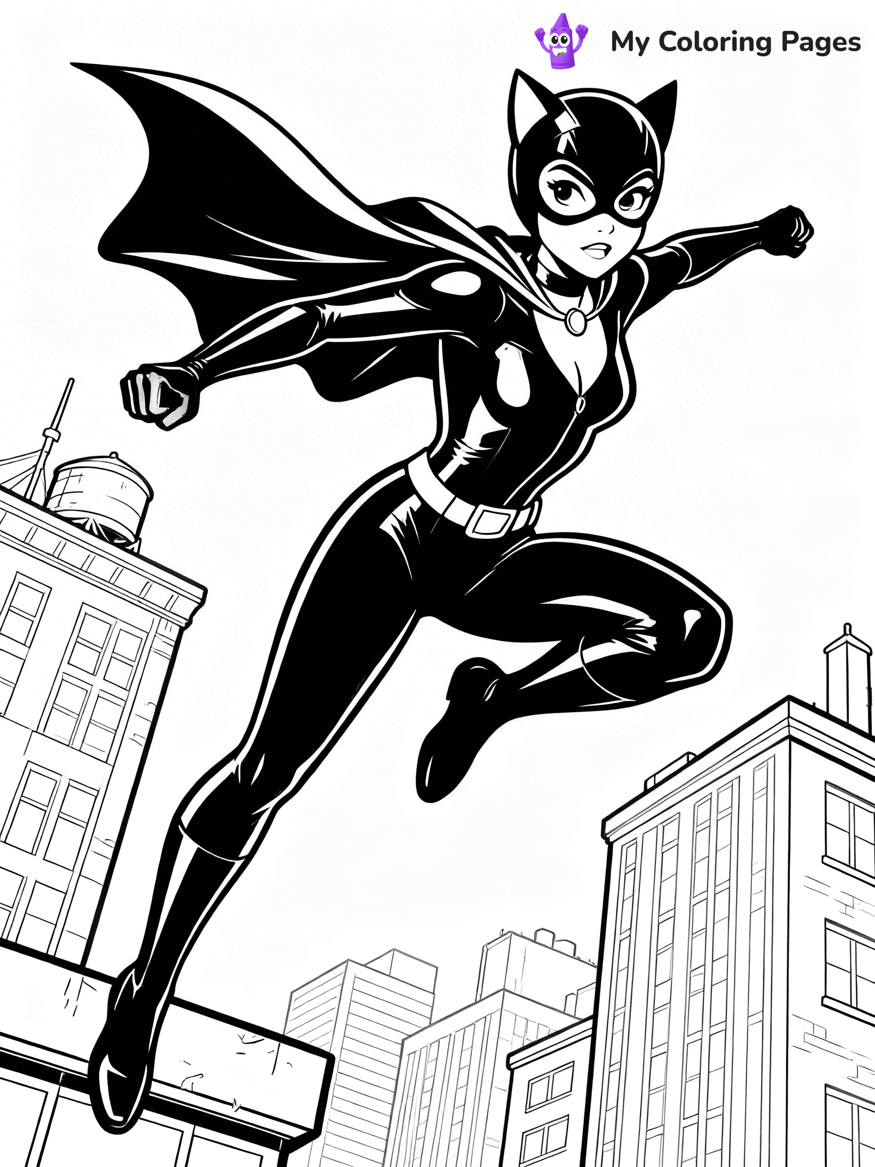 Catwoman Coloring Pages - 7