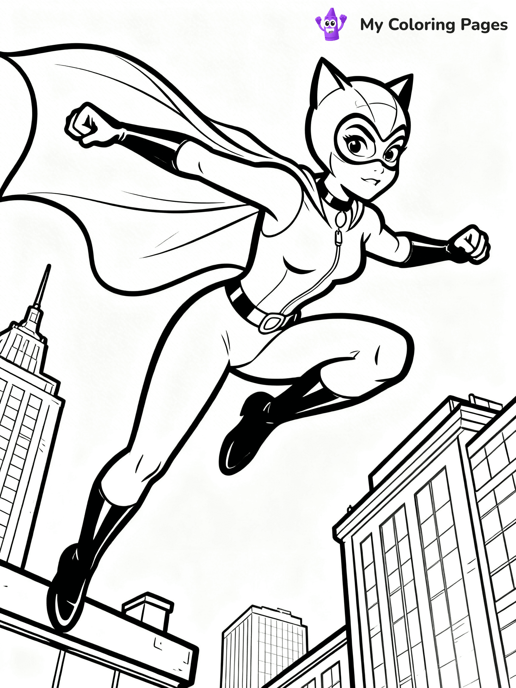 Catwoman Coloring Pages - 5