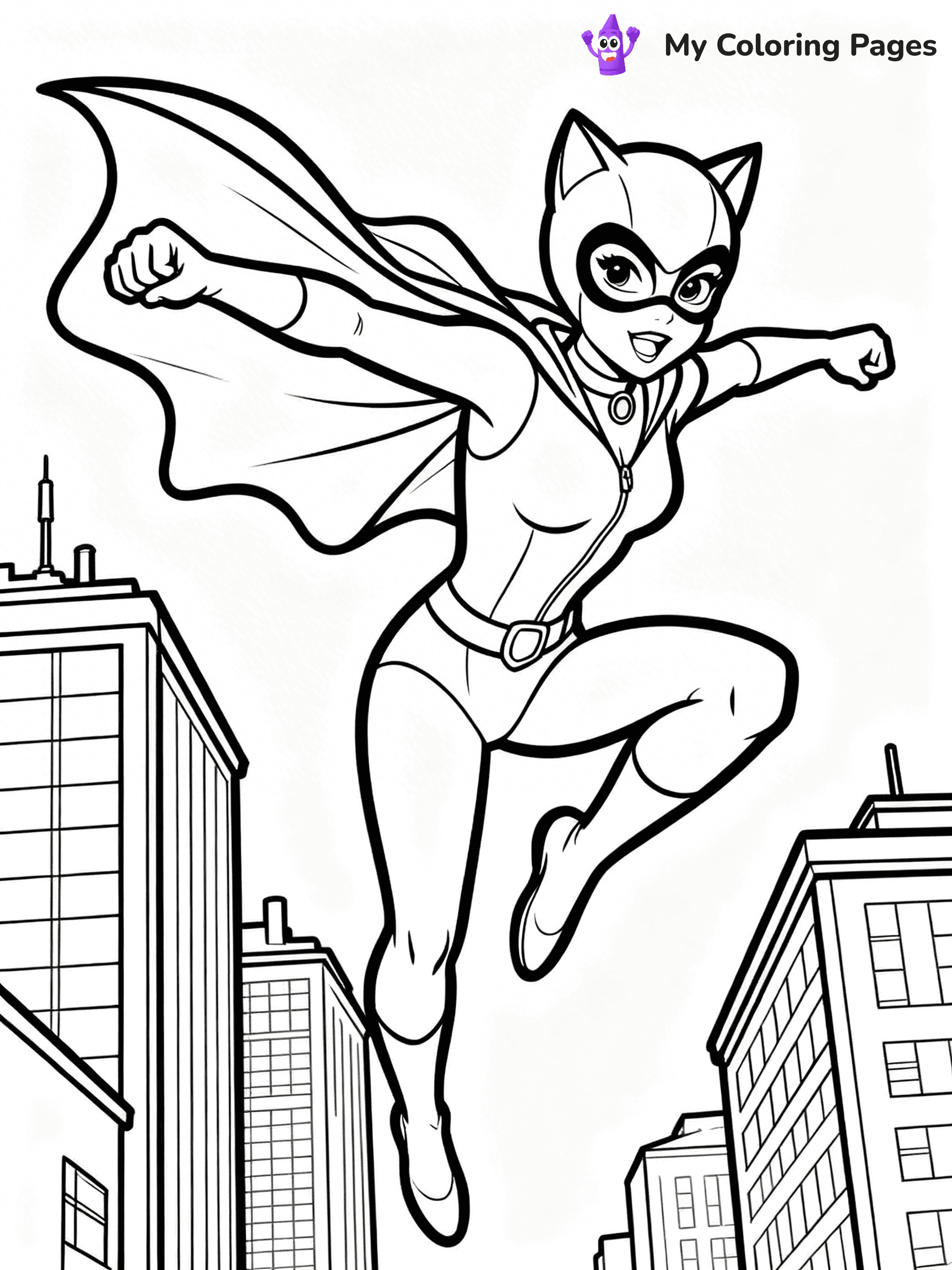 Catwoman Coloring Pages - 4
