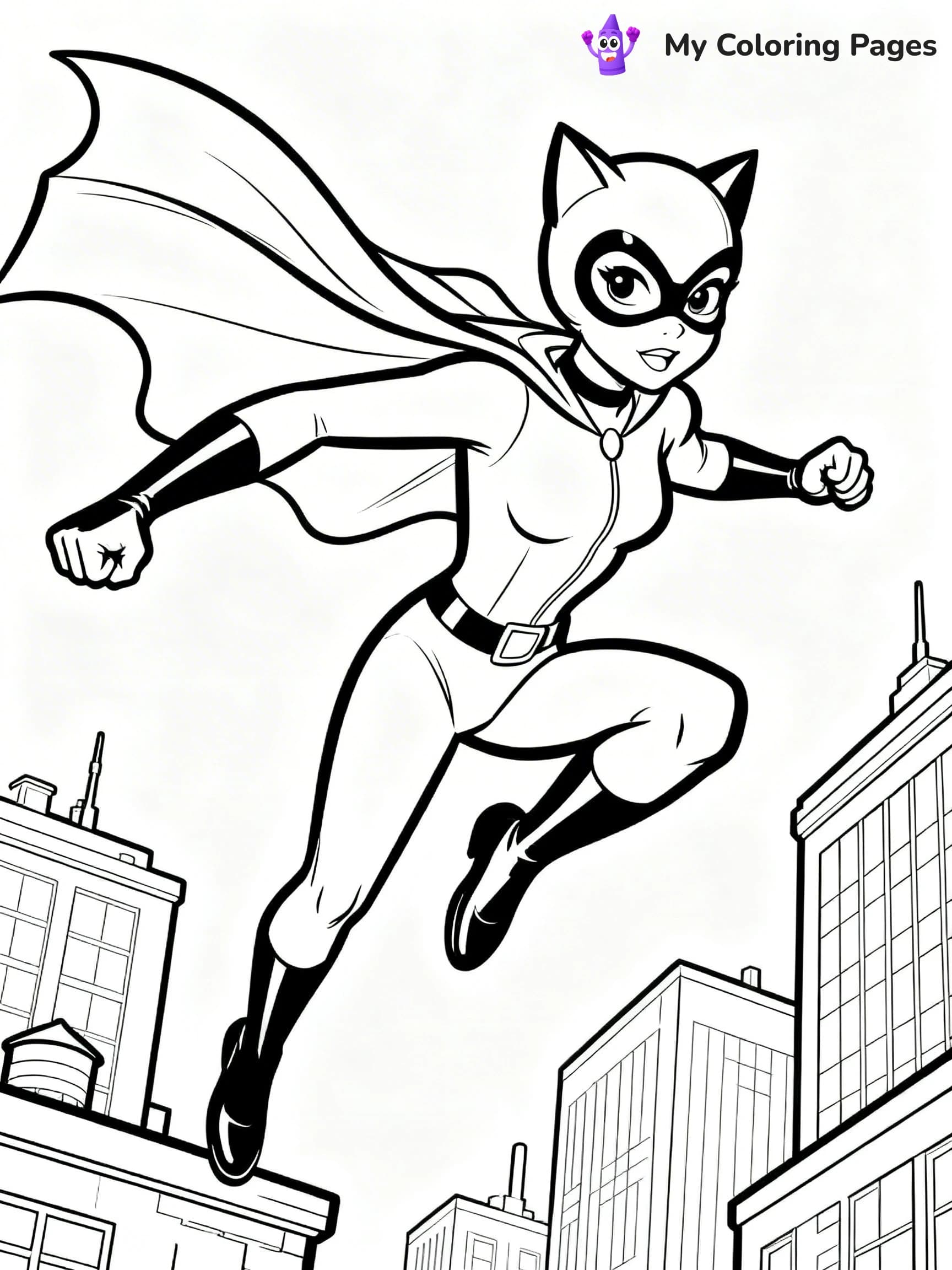 Catwoman Coloring Pages - 3