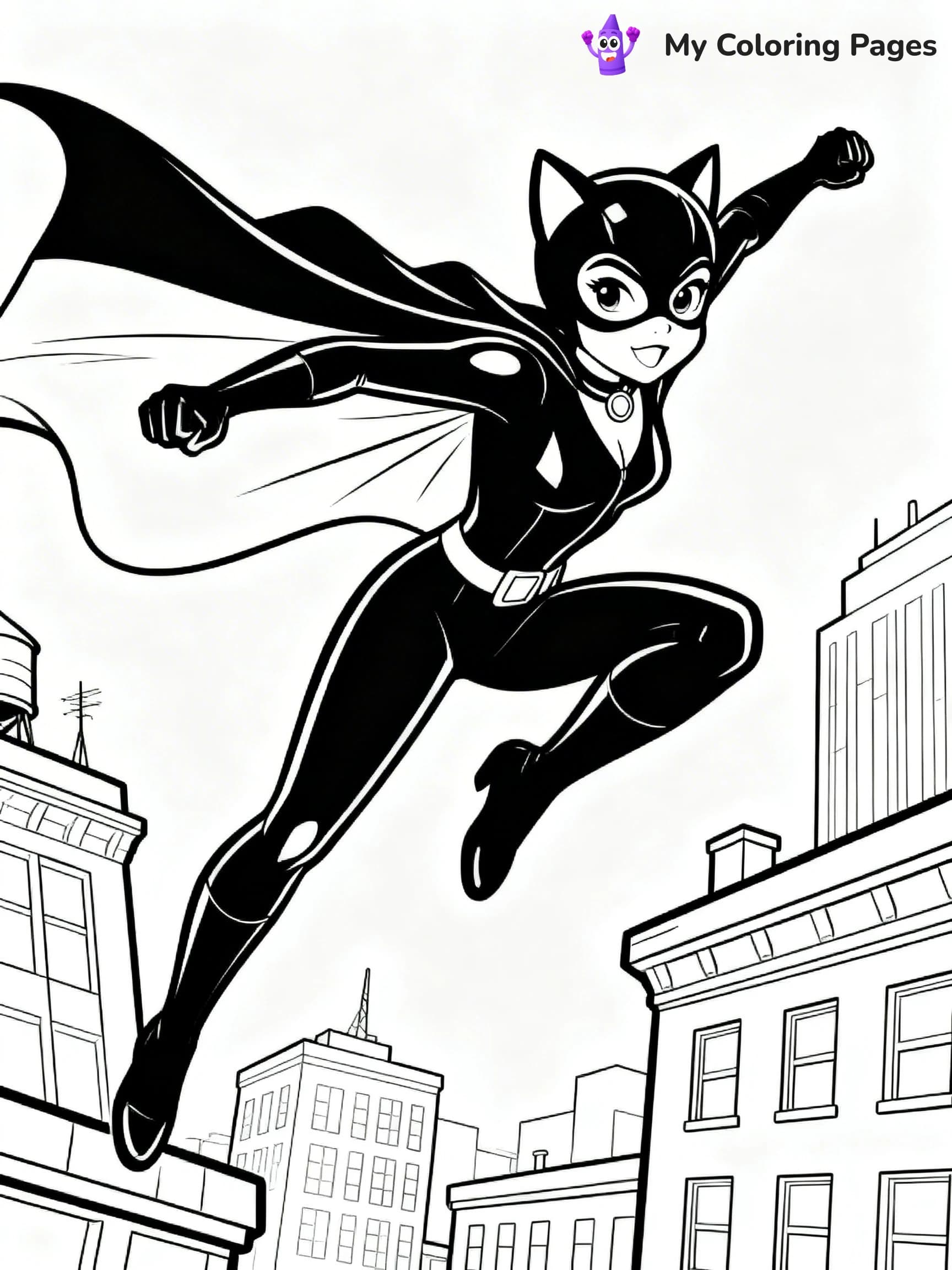 Catwoman Coloring Pages - 2