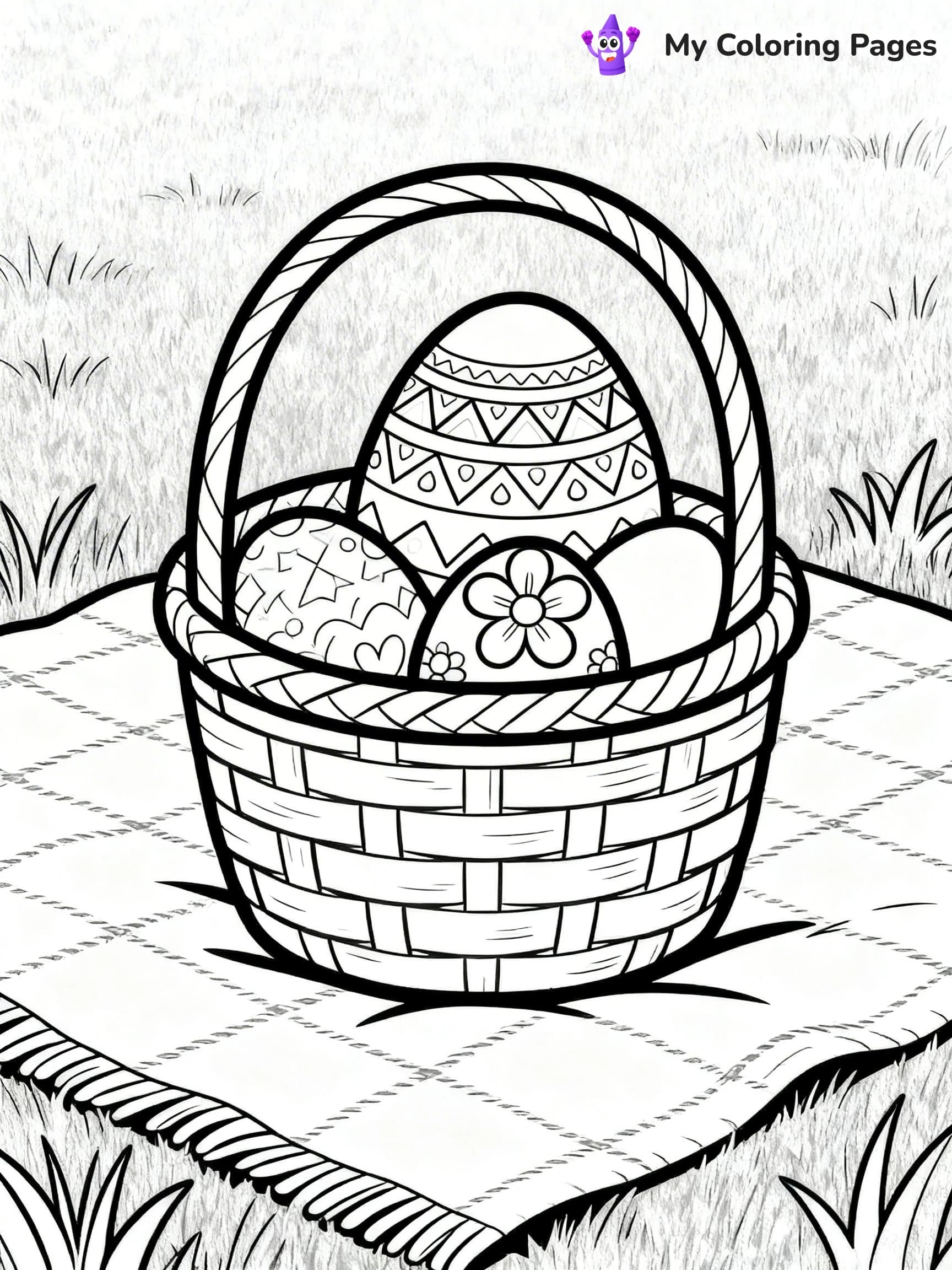 Easter Basket Coloring Pages - 24