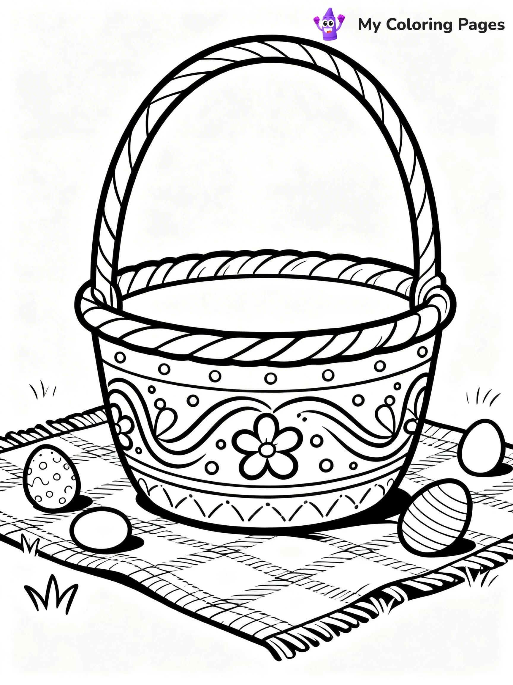 Easter Basket Coloring Pages - 23