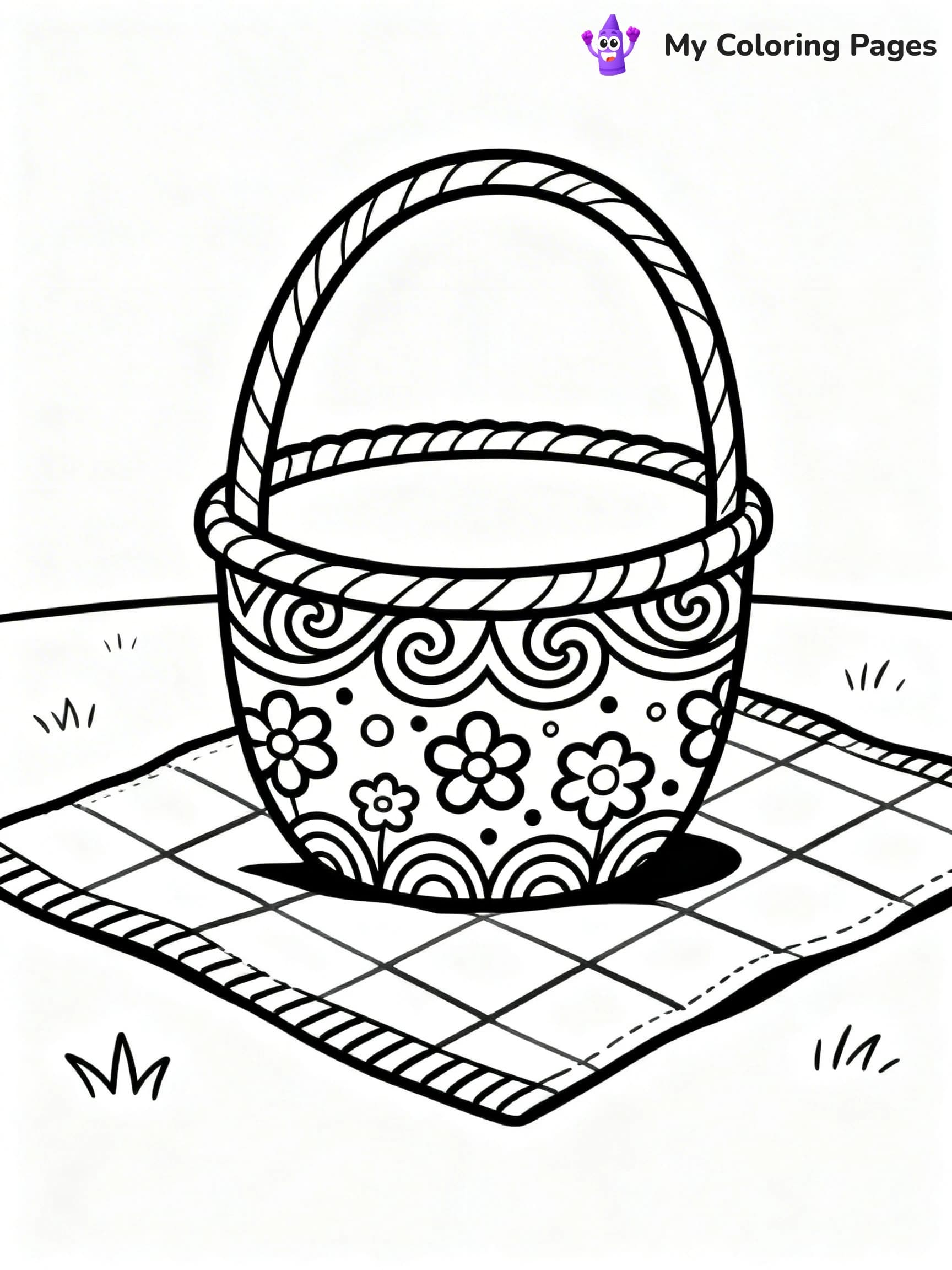 Easter Basket Coloring Pages - 22
