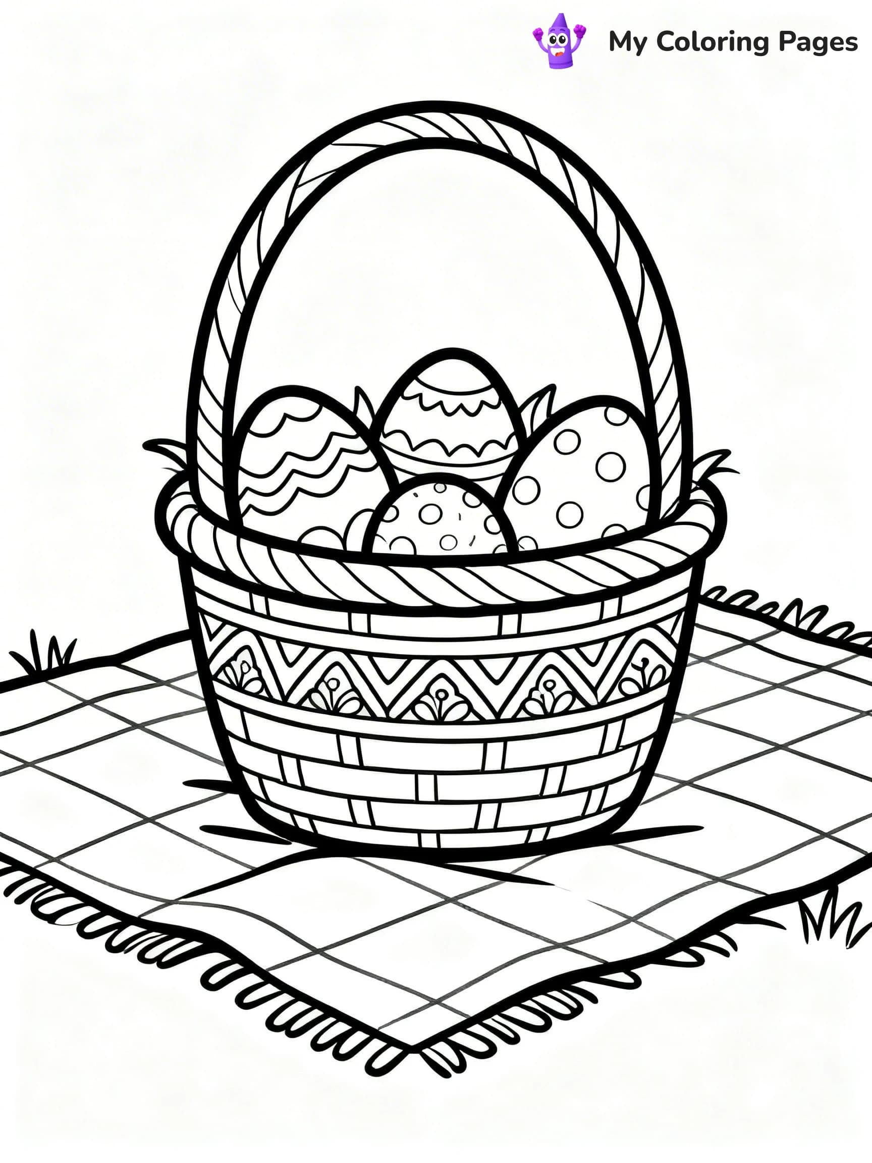 Easter Basket Coloring Pages - 21