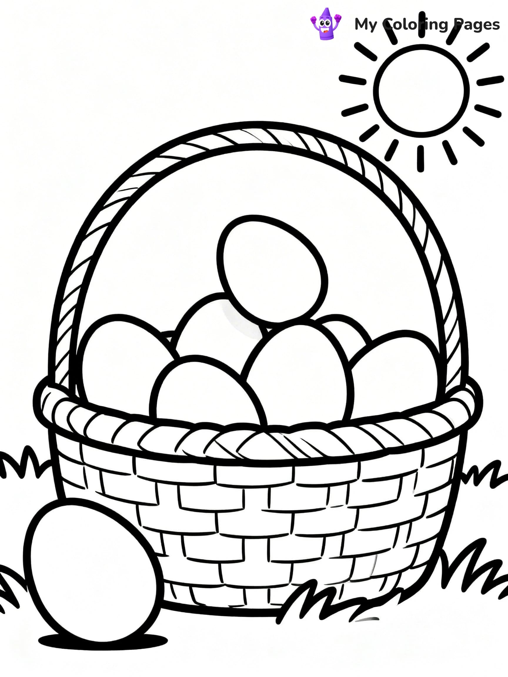 Easter Basket Coloring Pages - 16